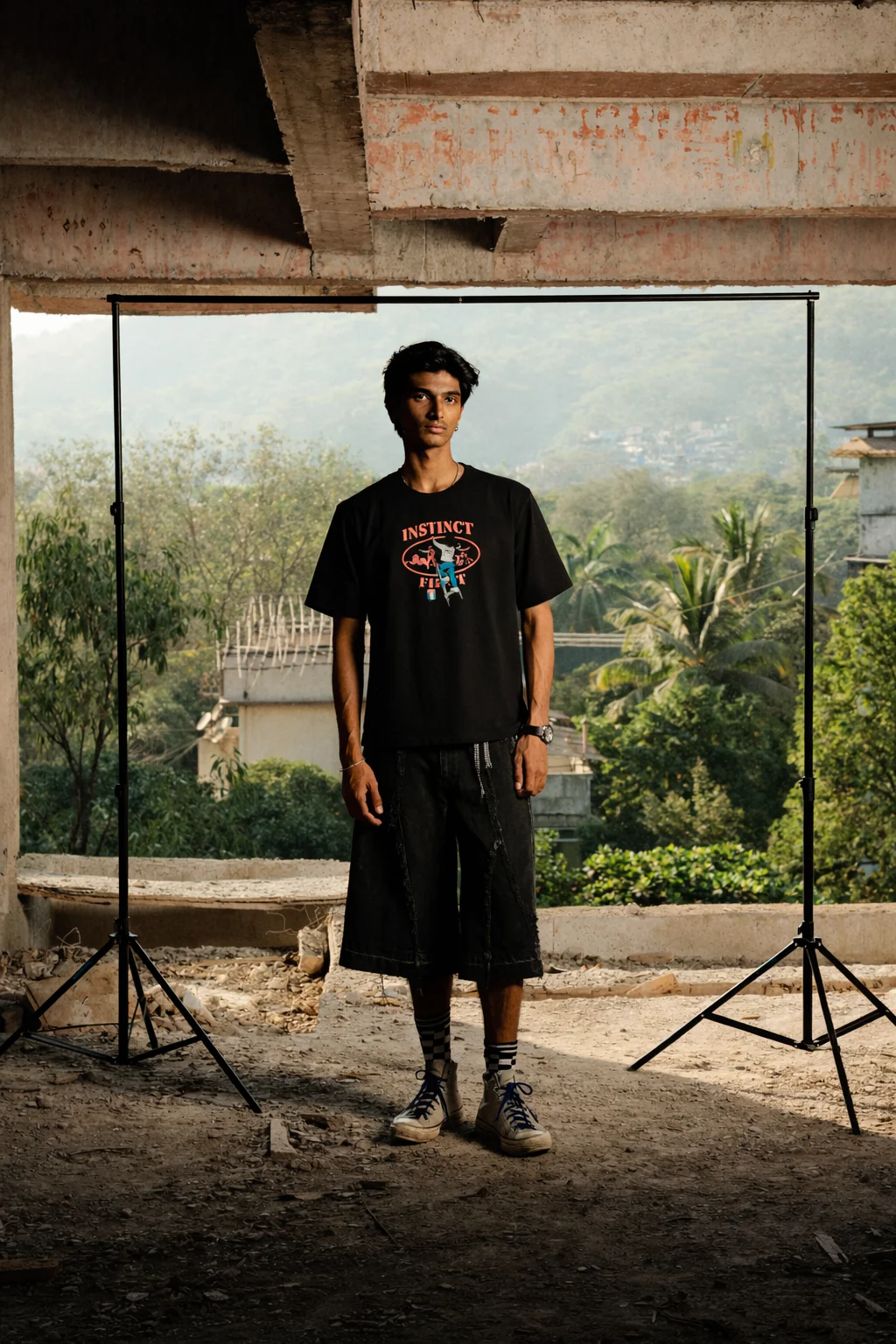 Graffiti - Relaxed Fit Tshirt (Black) - Image 2