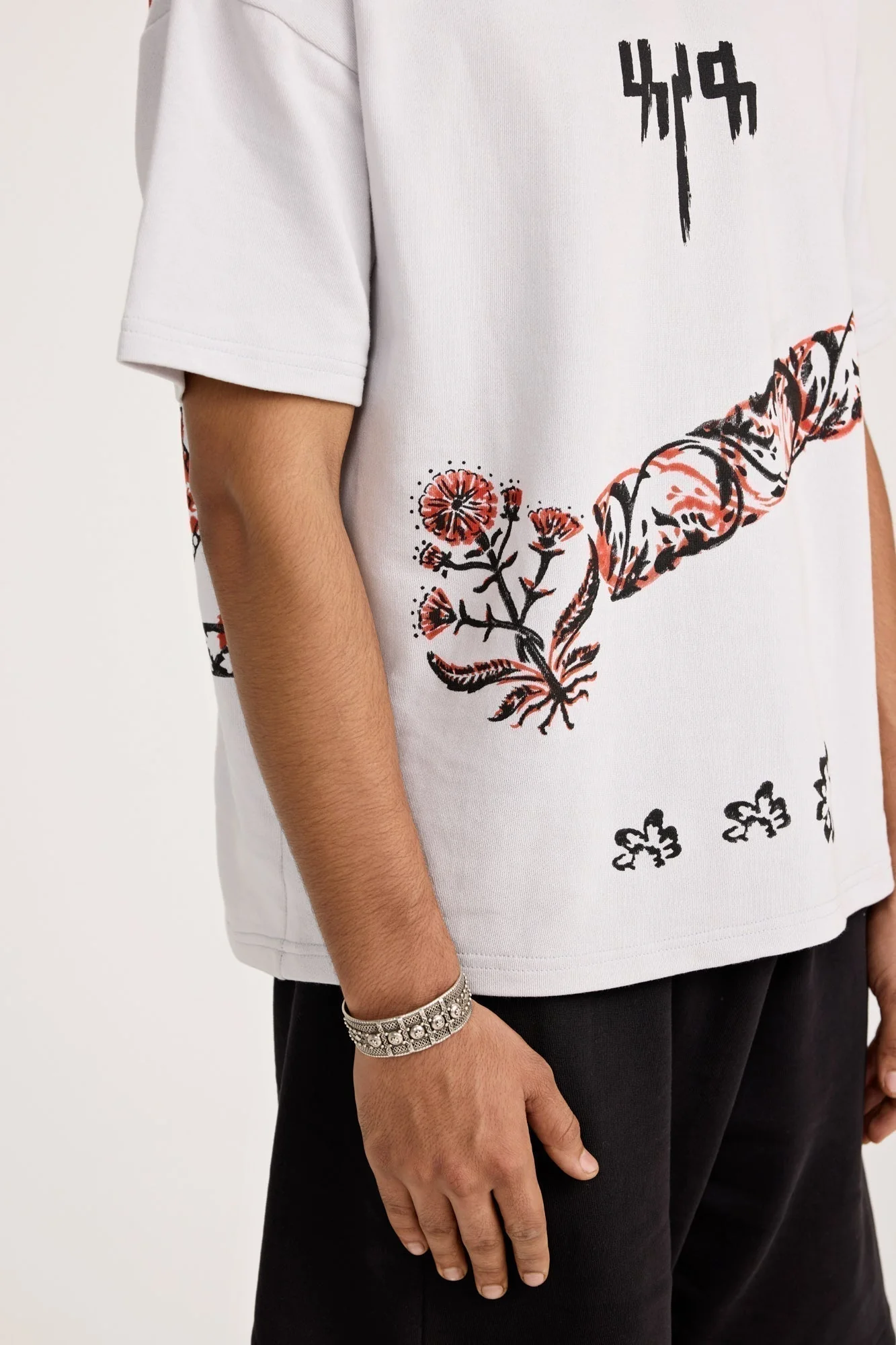 Grey Block Printed - Tshirt - Image 6