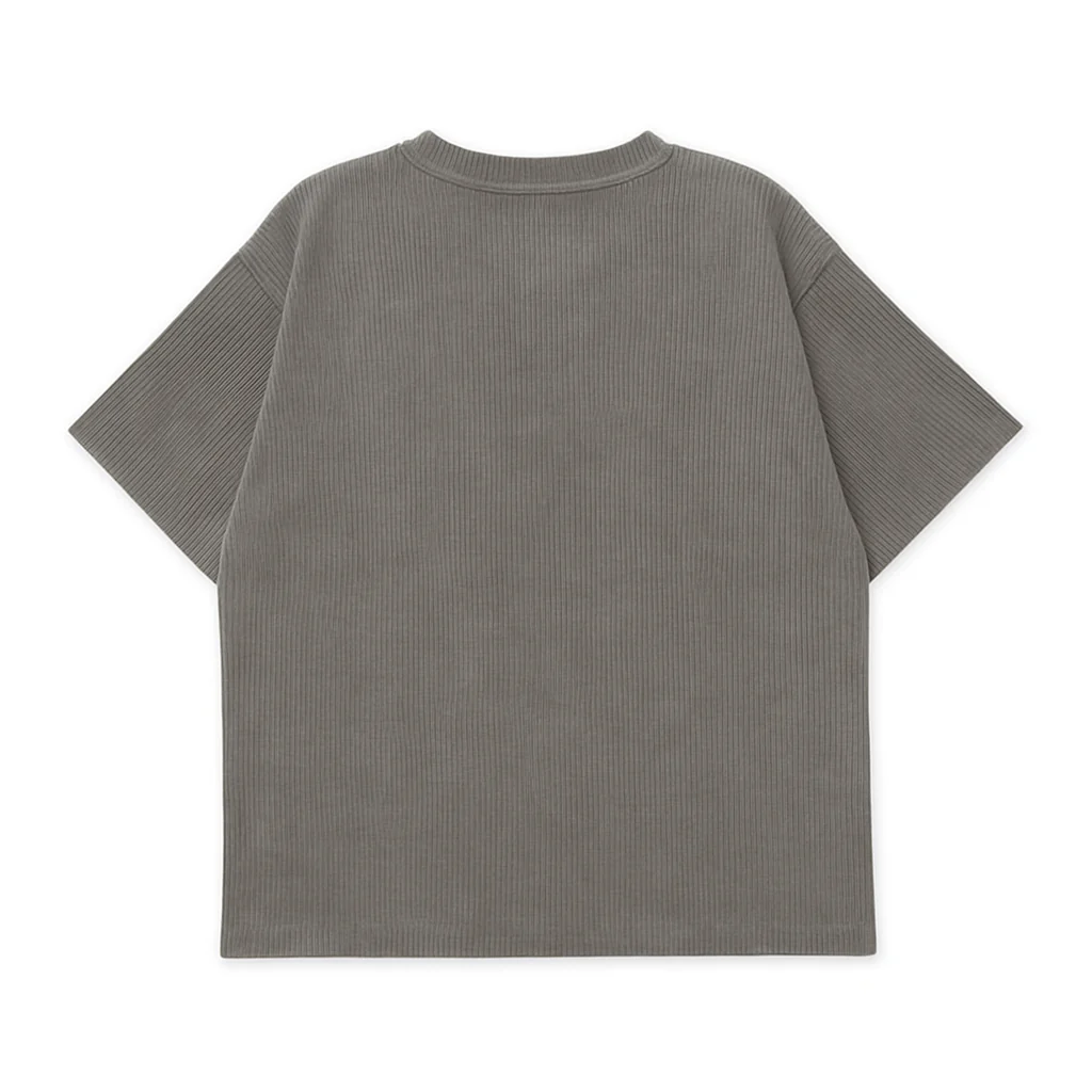 GREY CORDUROY TSHIRT - Image 2