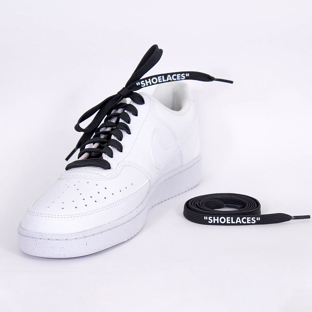 Grey Off-White Style “SHOELACES” for Sneakers – Premium Flat Laces by KNOTTY - Image 2