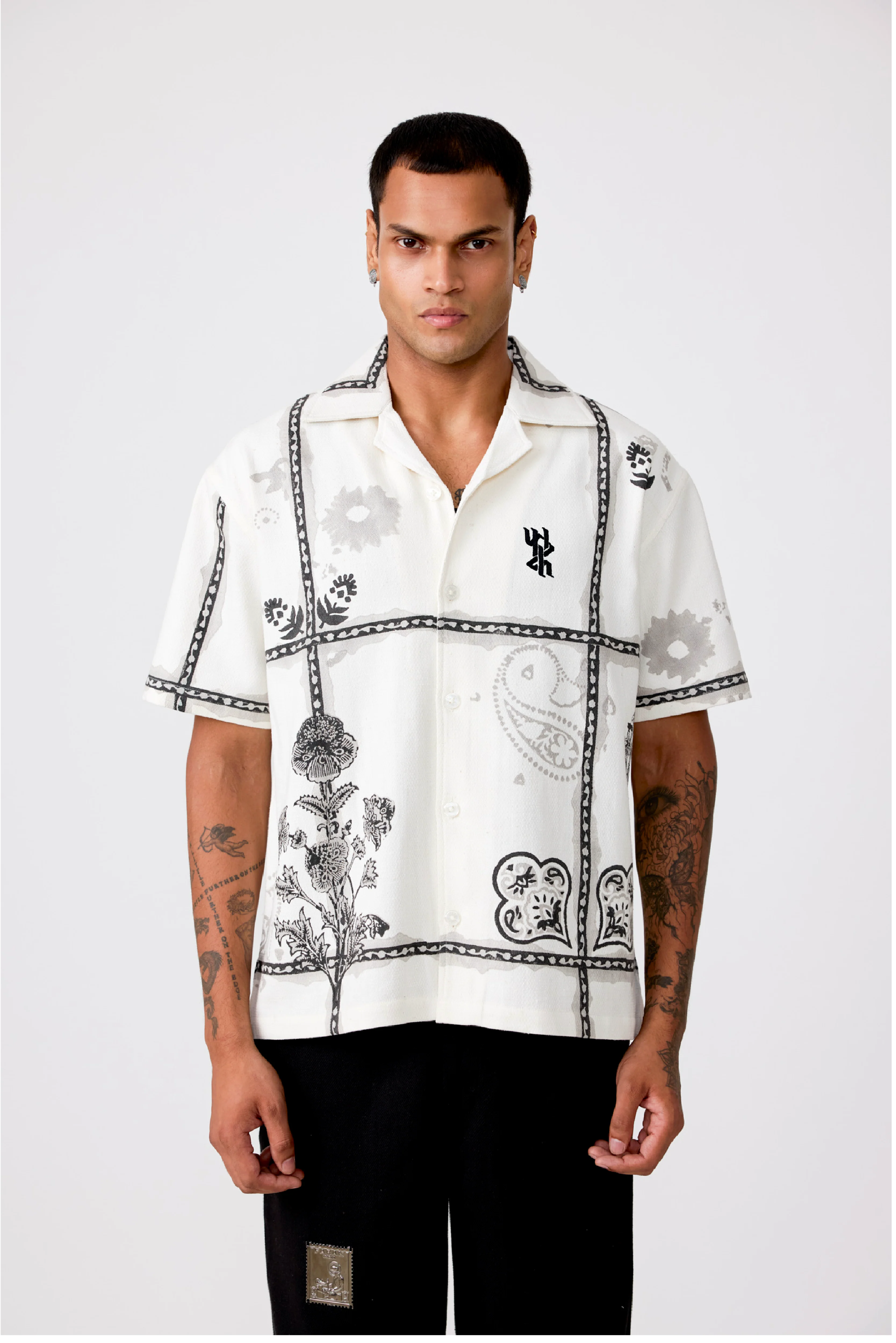 Greyscale handmade Shirt - Image 2