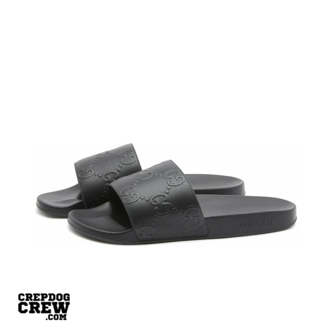 GUCCI SLIDE INTERLOCKING G BLACK - Image 2