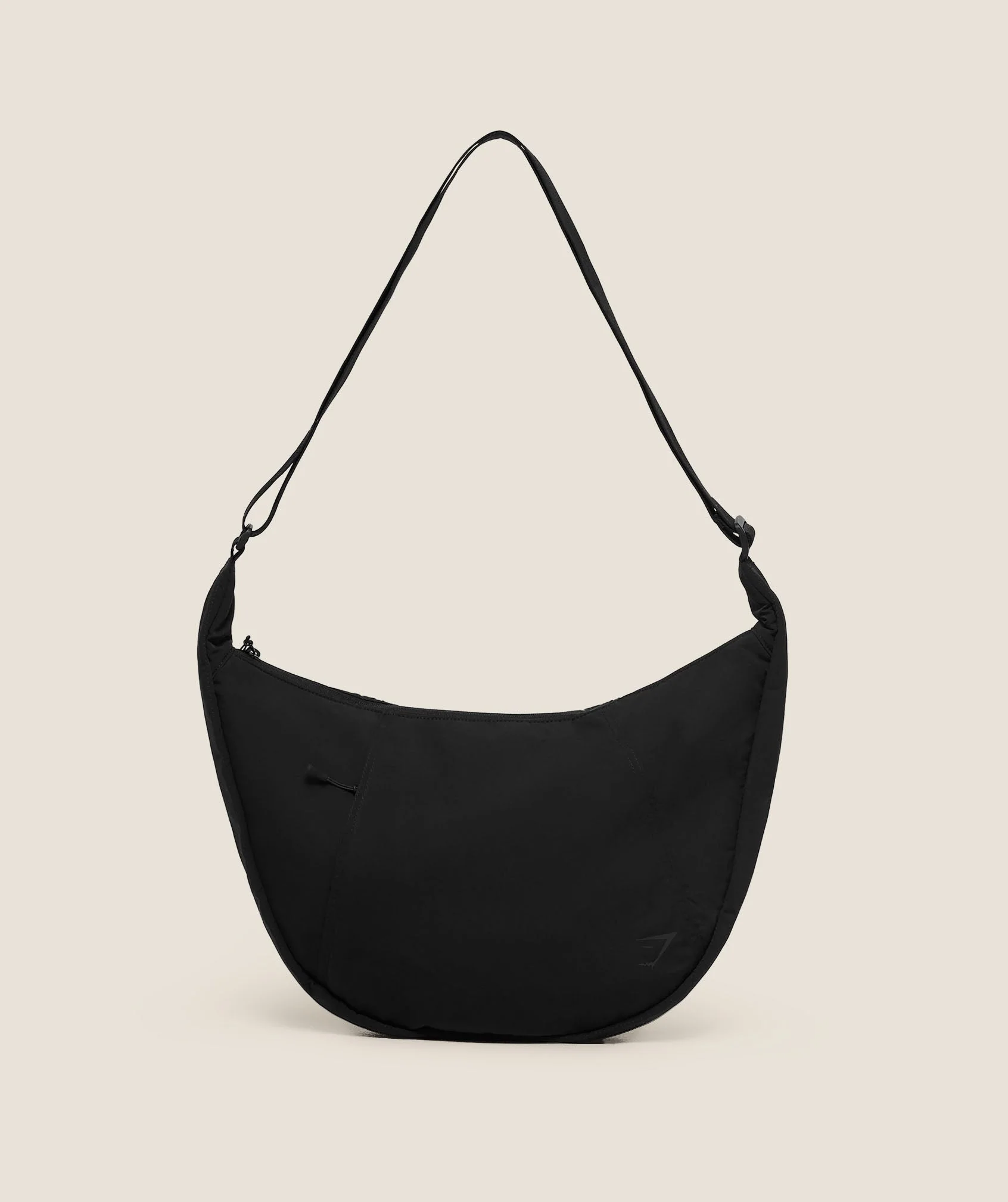 GYMSHARK Large Pleat Crossbody Black