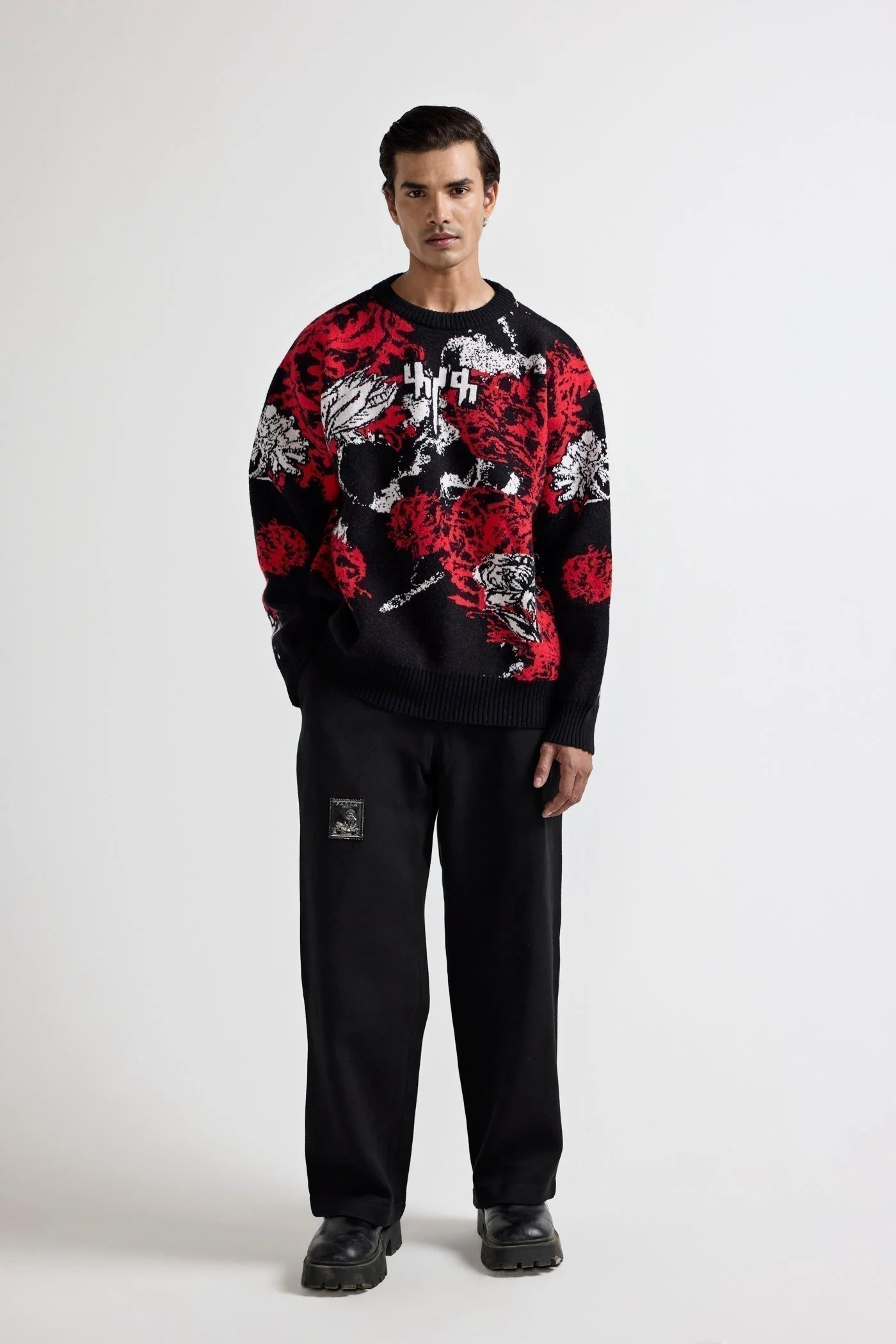 "Hallucination" Knitted Sweatshirt - Image 4