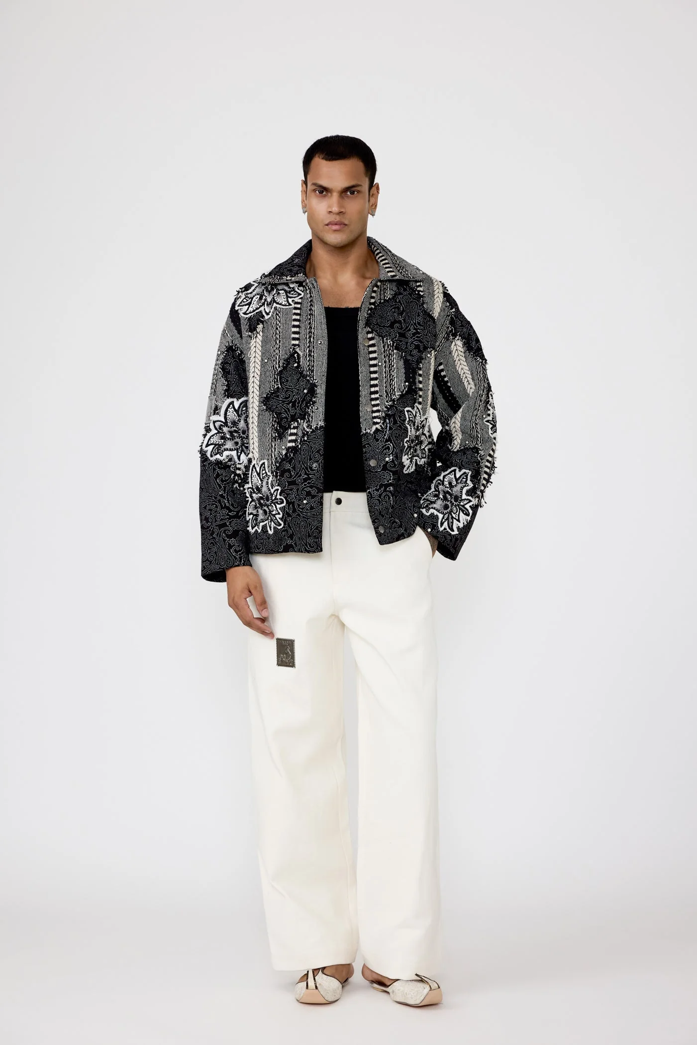 Handmade Jacquard Jacket - Image 5