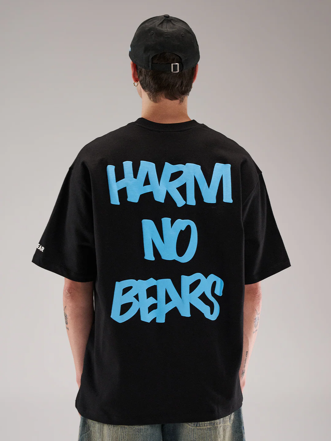 Harm No Bear Tee Black 2.0 - Image 11