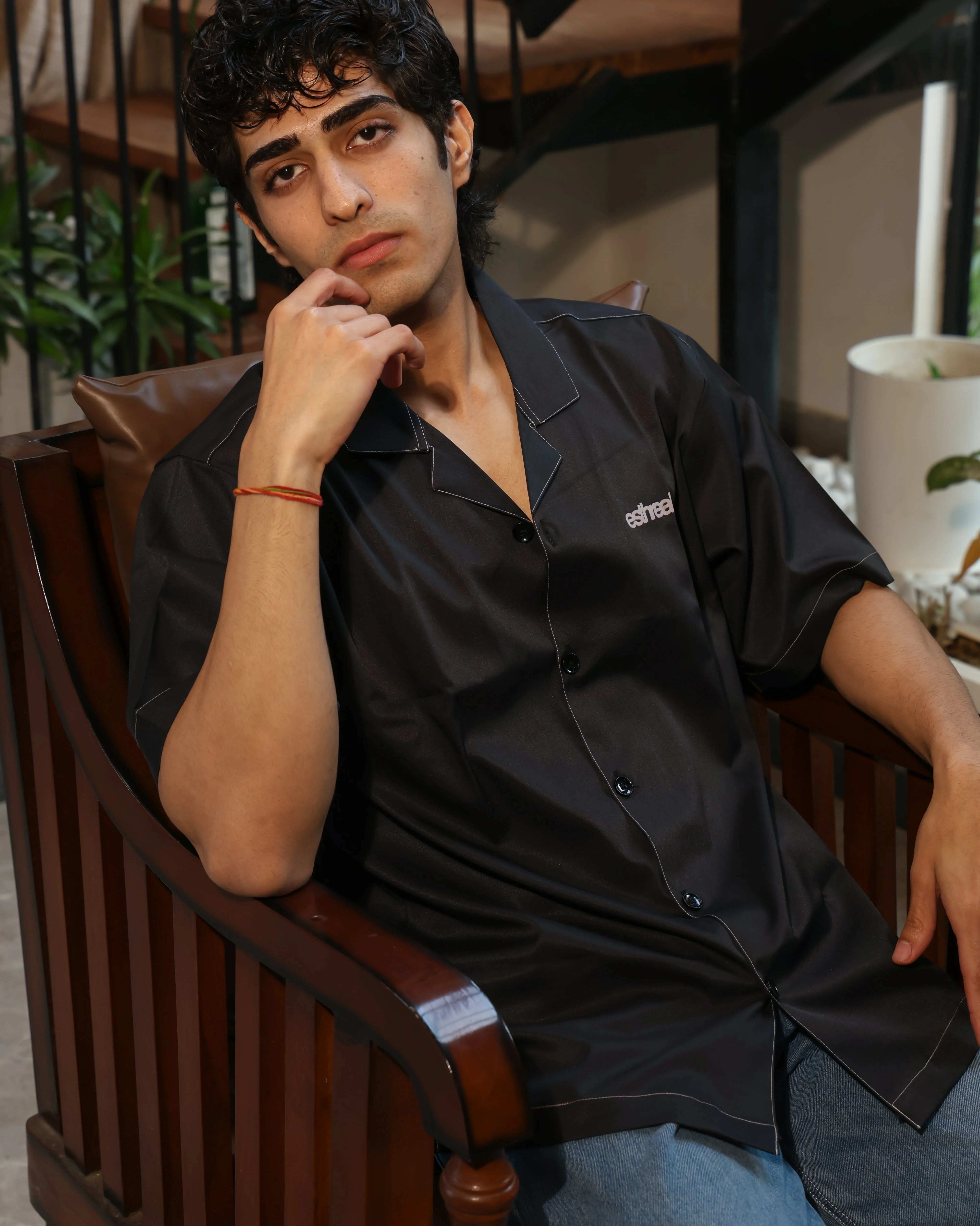 Her | Contrast Stitch Shirt - Image 5