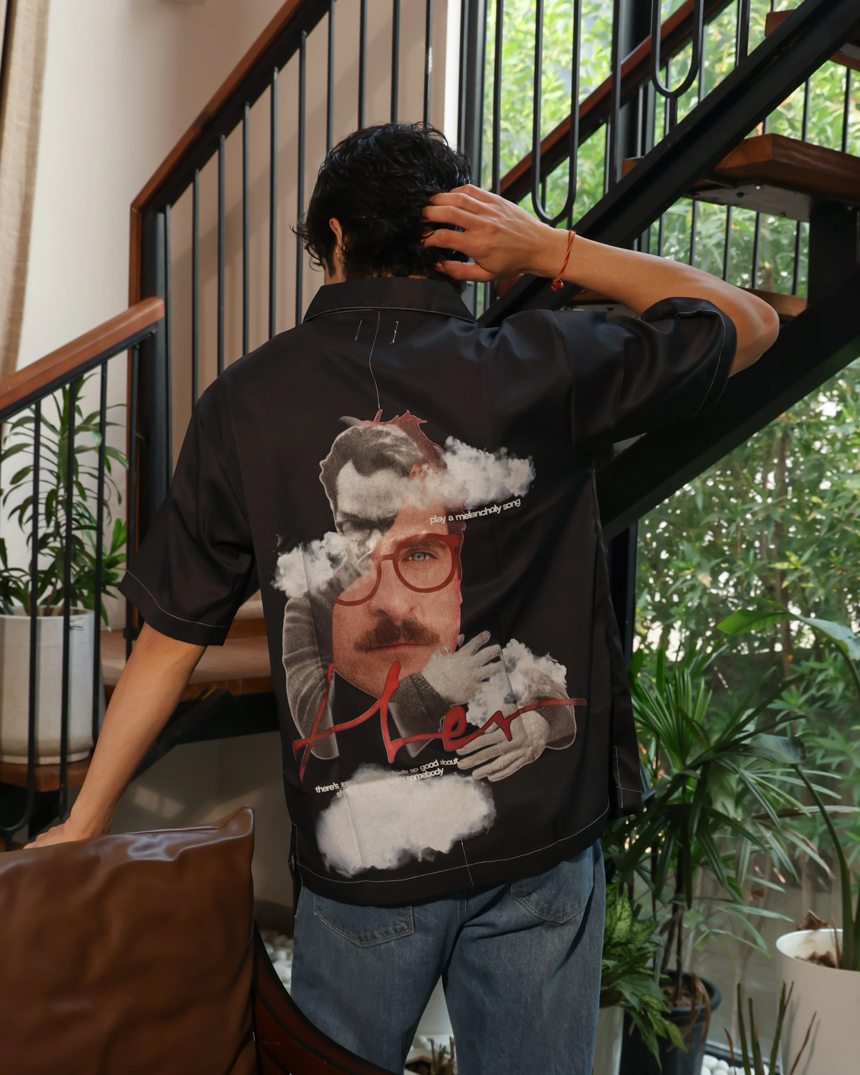 Her | Contrast Stitch Shirt - Image 6