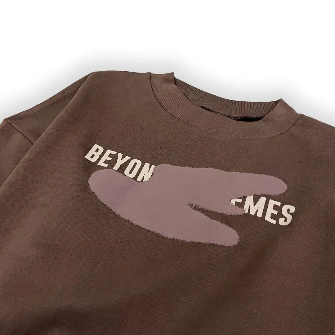 Mocha Spot Sweatshirt  [Unisex] - Image 3
