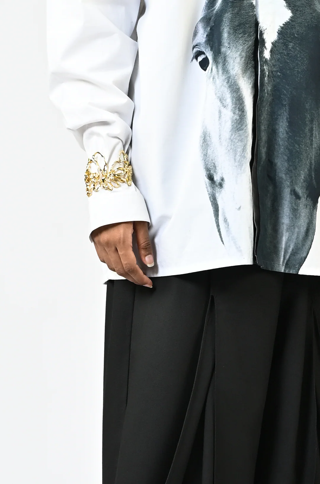 Horse printed cotton shirt - Image 6