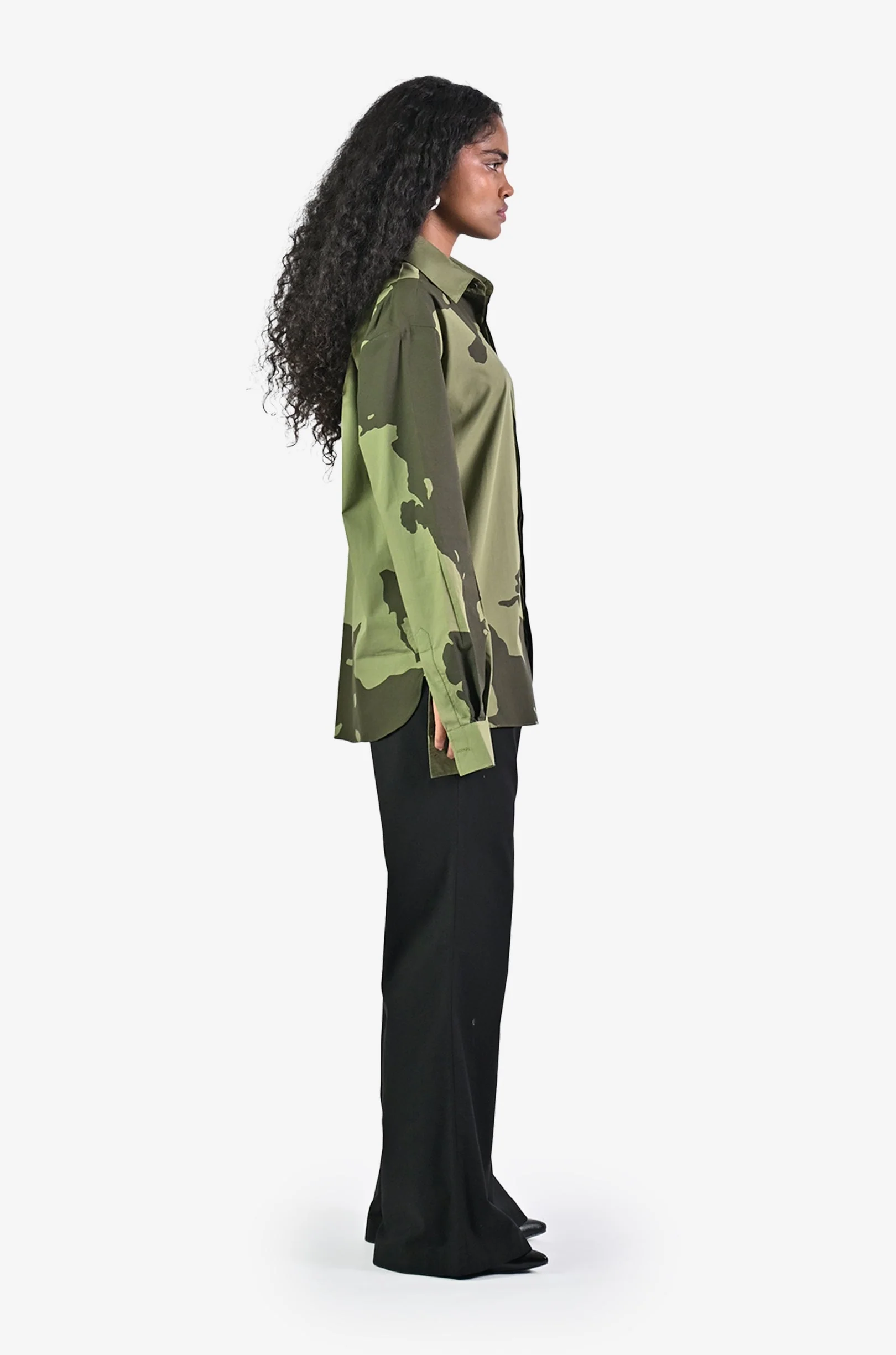 HUEMN flesh shirt - Dark Green - Image 6