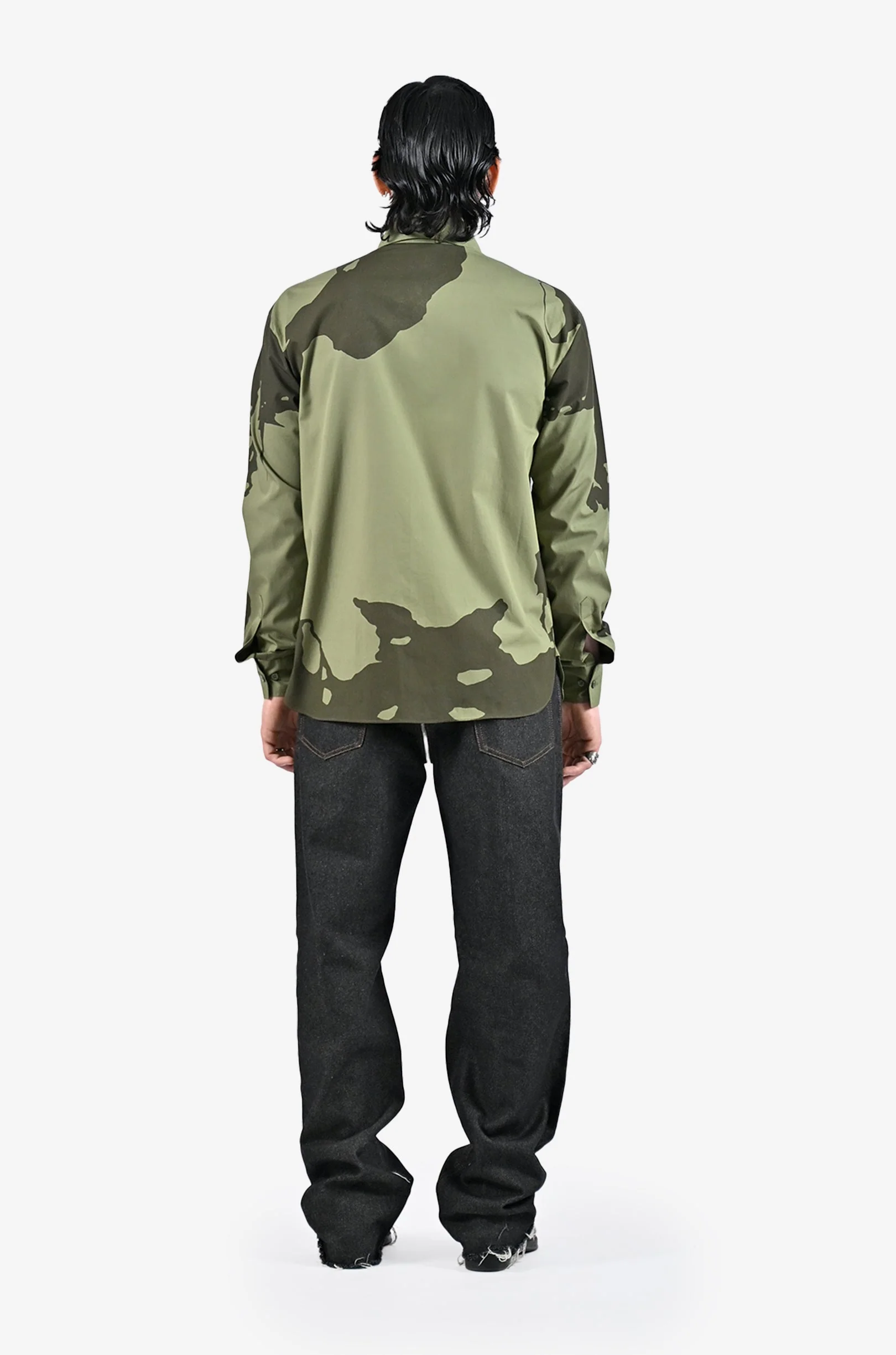 HUEMN flesh shirt - Dark Green - Image 7