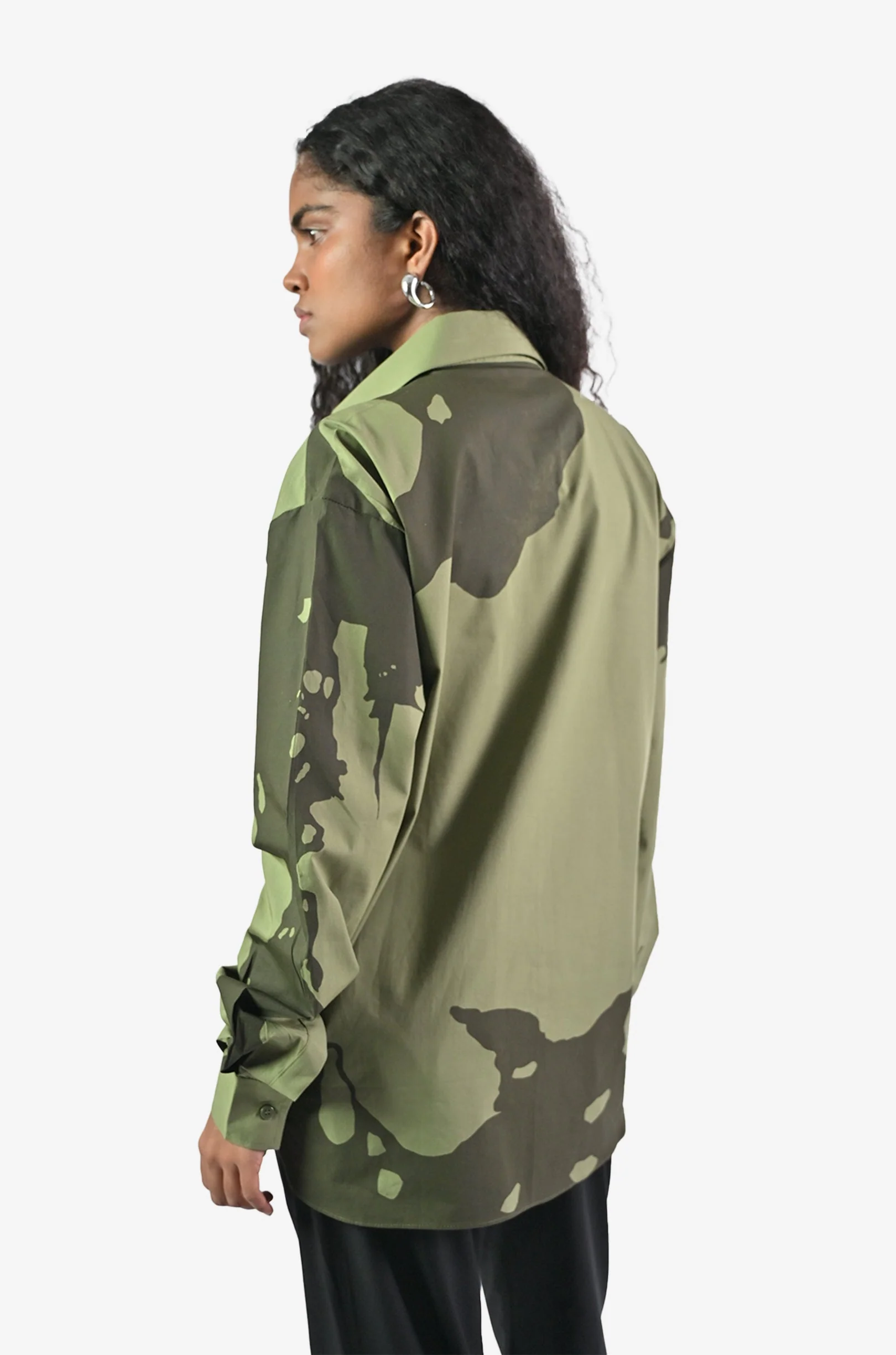 HUEMN flesh shirt - Dark Green - Image 9
