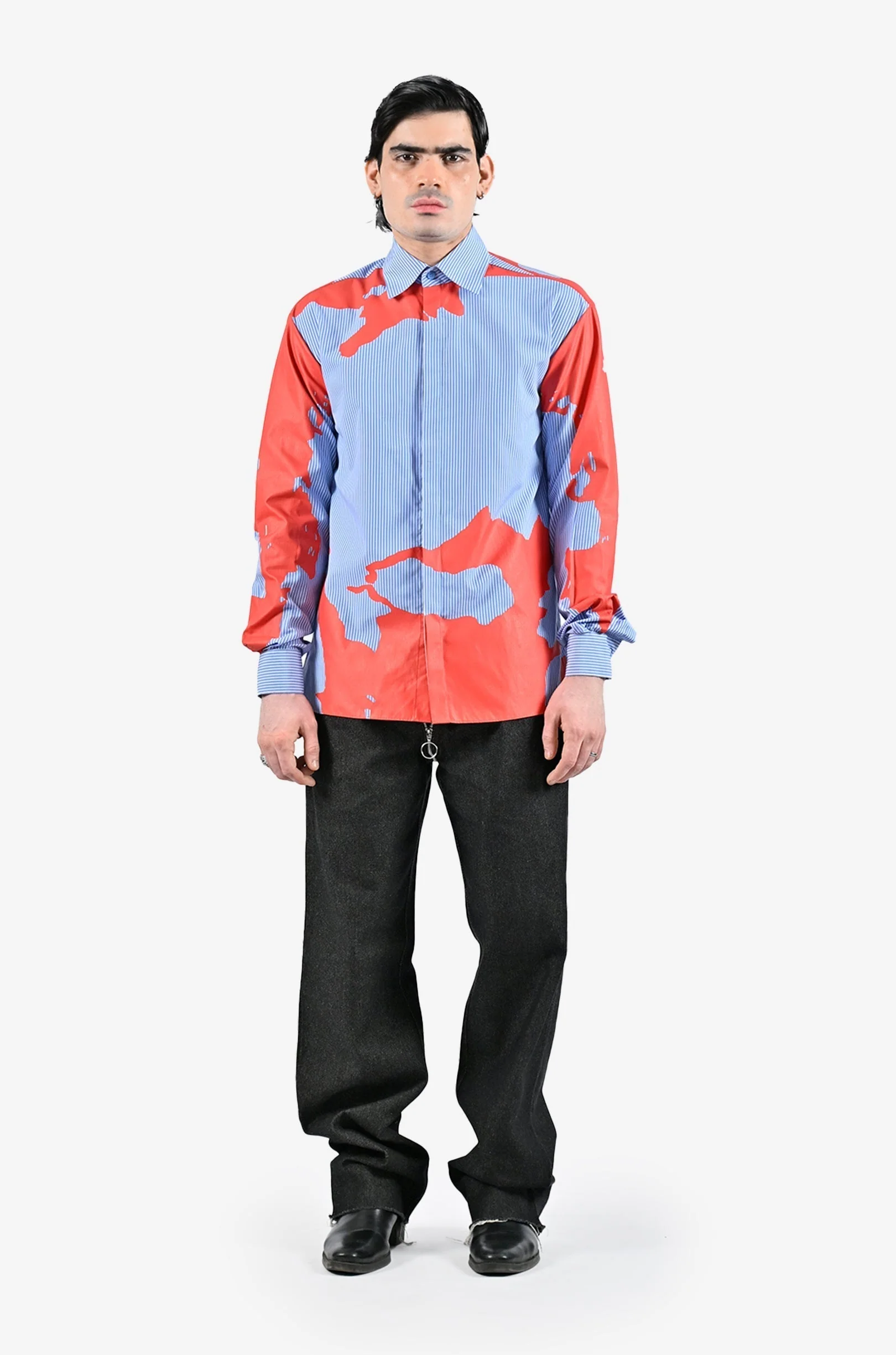 HUEMN flesh shirt - Pinstriped - Image 8