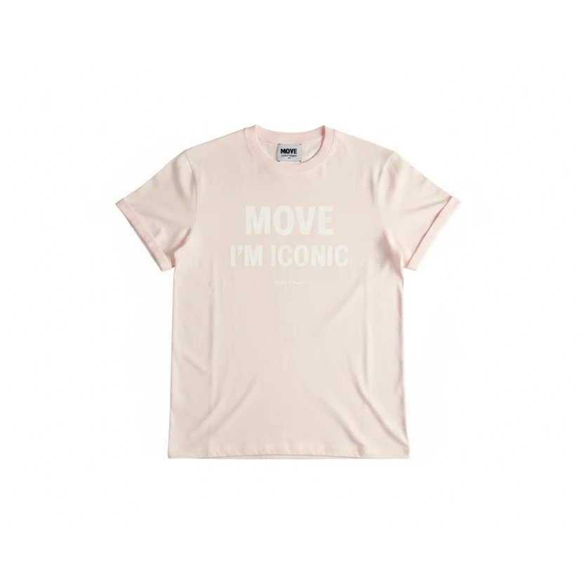 ICON MOVEMENT TEE - Powder Dust Pink