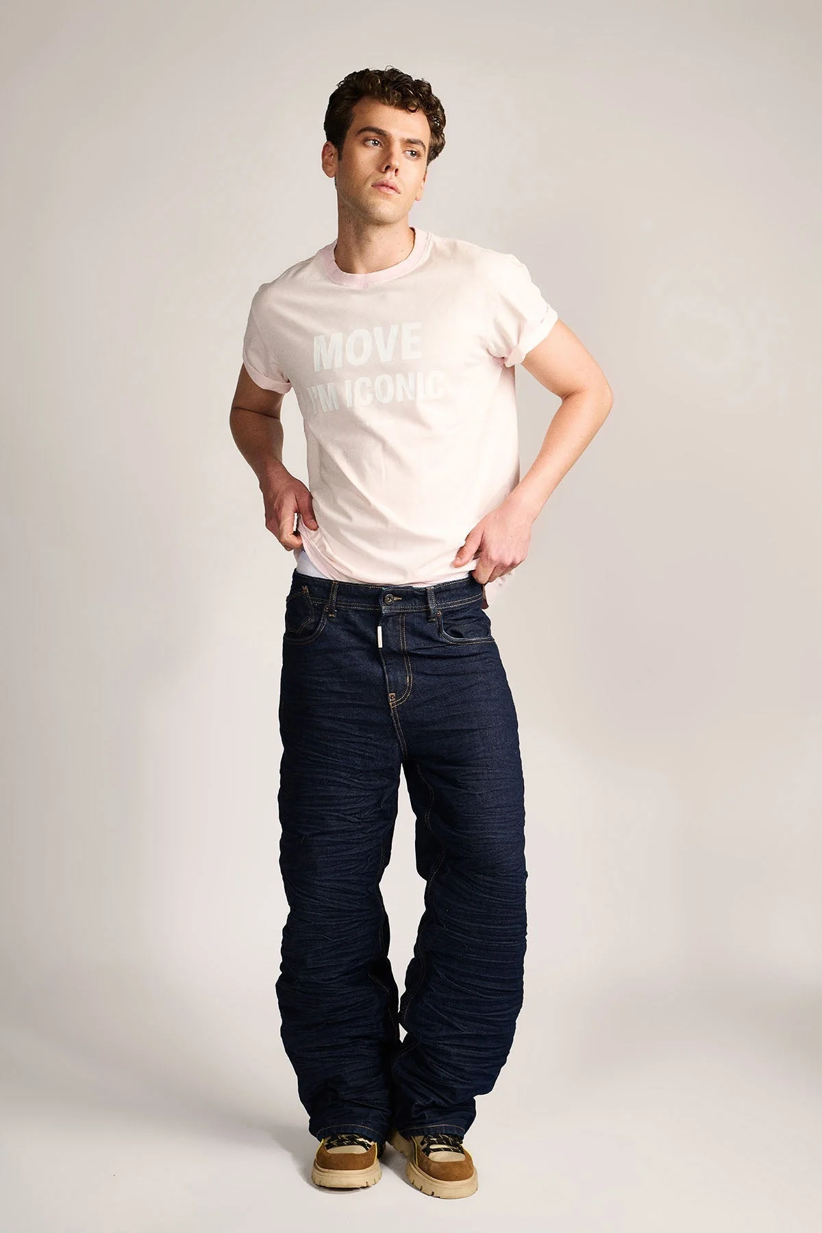 ICON MOVEMENT TEE - Powder Dust Pink - Image 3