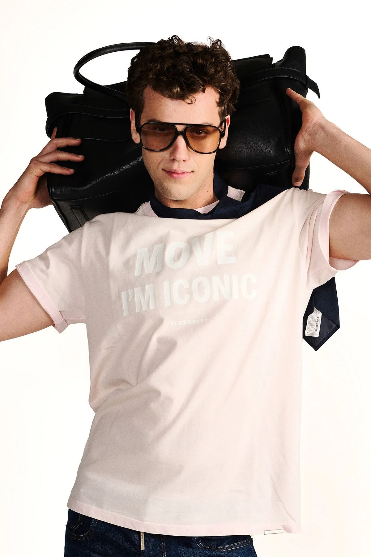ICON MOVEMENT TEE - Powder Dust Pink - Image 5