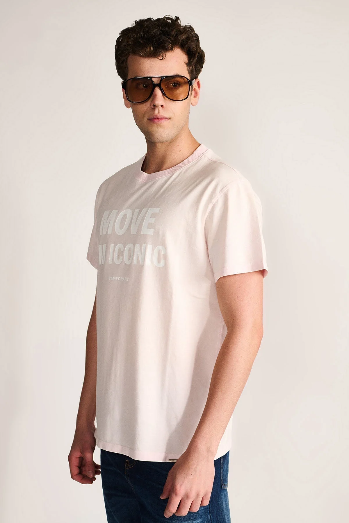 ICON MOVEMENT TEE - Powder Dust Pink - Image 7