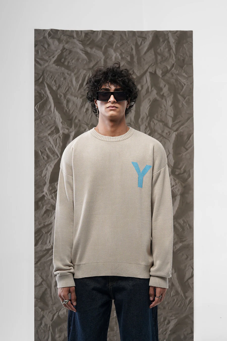 JET SET SWEATER – STONE - Image 2
