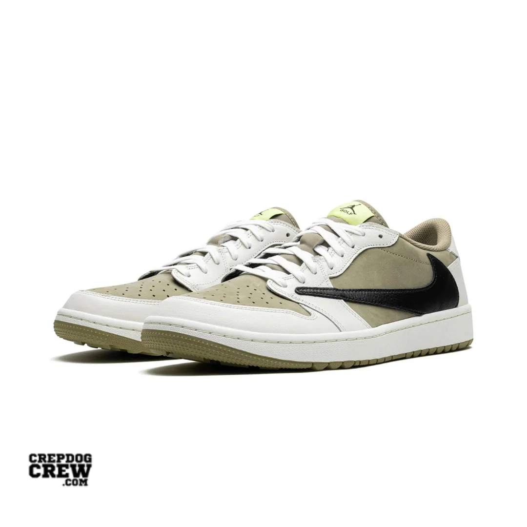 Jordan 1 Retro Low Golf Travis Scott Neutral Olive - Image 2