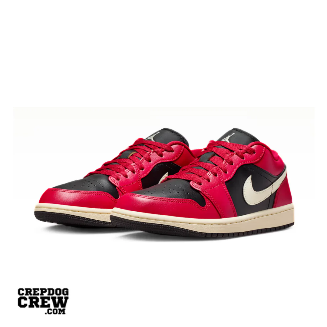 Jordan 1 Low Mystic Hibiscus Black (W) - Image 2