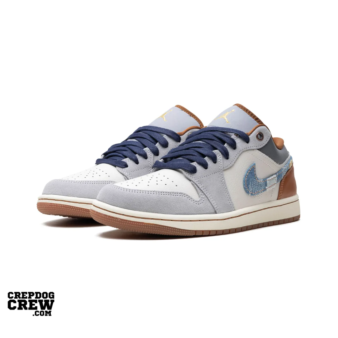 Jordan 1 Low SE Phantom Repaired Denim Swoosh - Image 2
