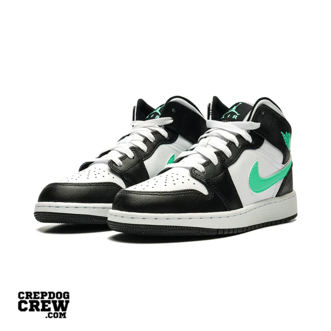 Jordan 1 Mid Green Glow (GS) - Image 2