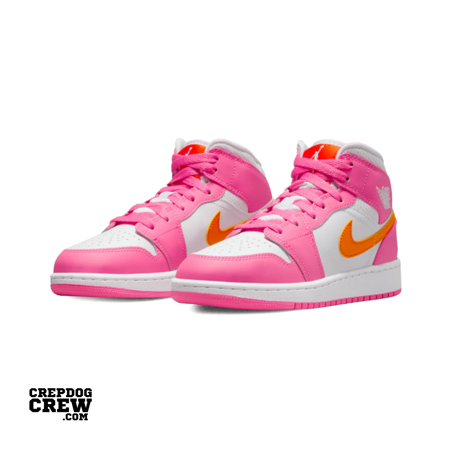 Jordan 1 Mid Pinksicle Safety Orange (GS) - Image 2