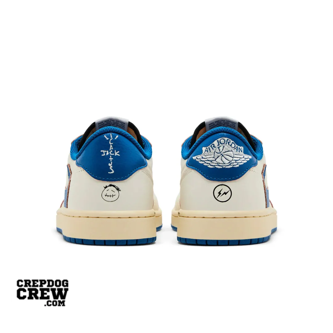 Jordan 1 Retro Low OG SP Fragment x Travis Scott Sail Military Blue - Image 3