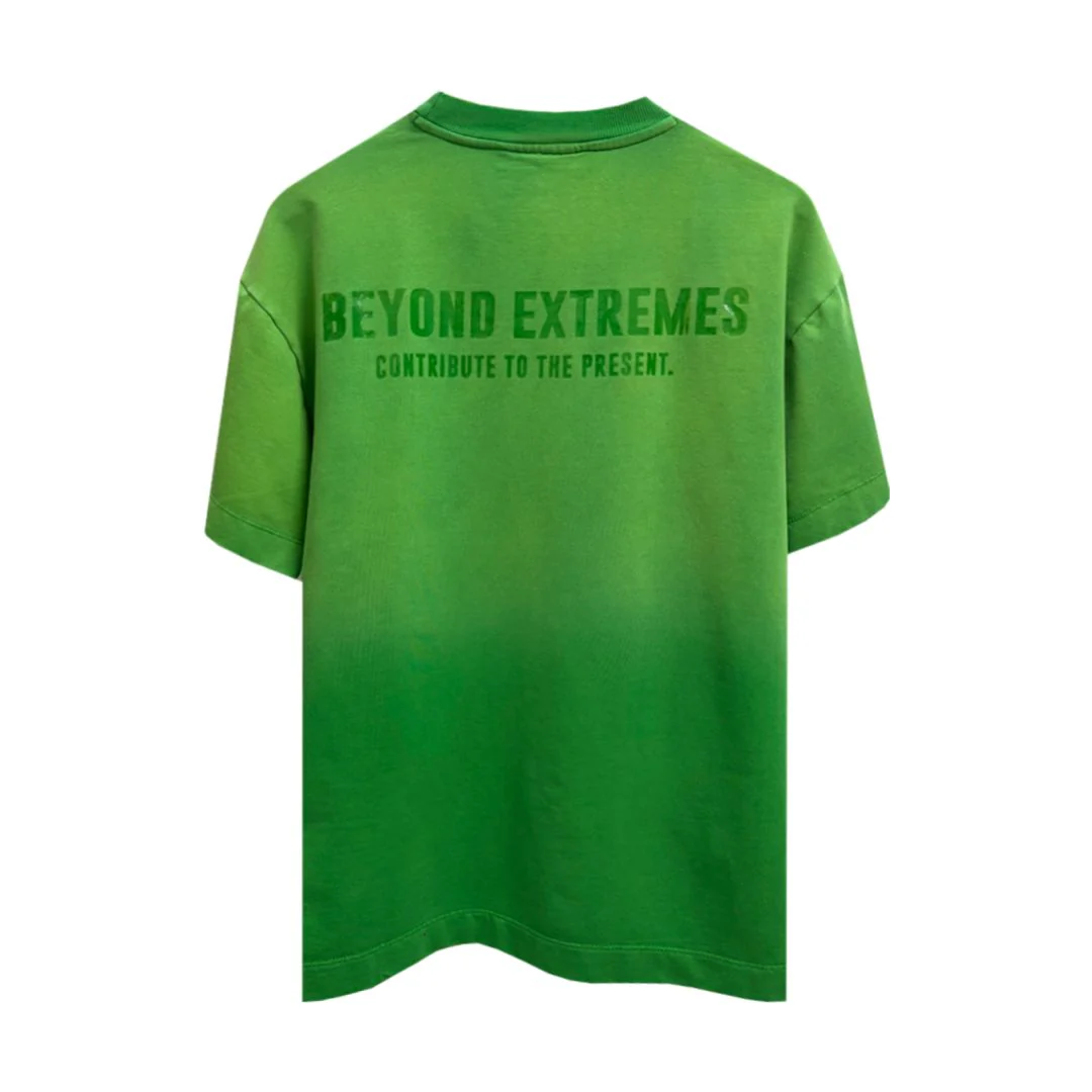 Kantha Basic T-shirt in Green [Unisex] - Image 2