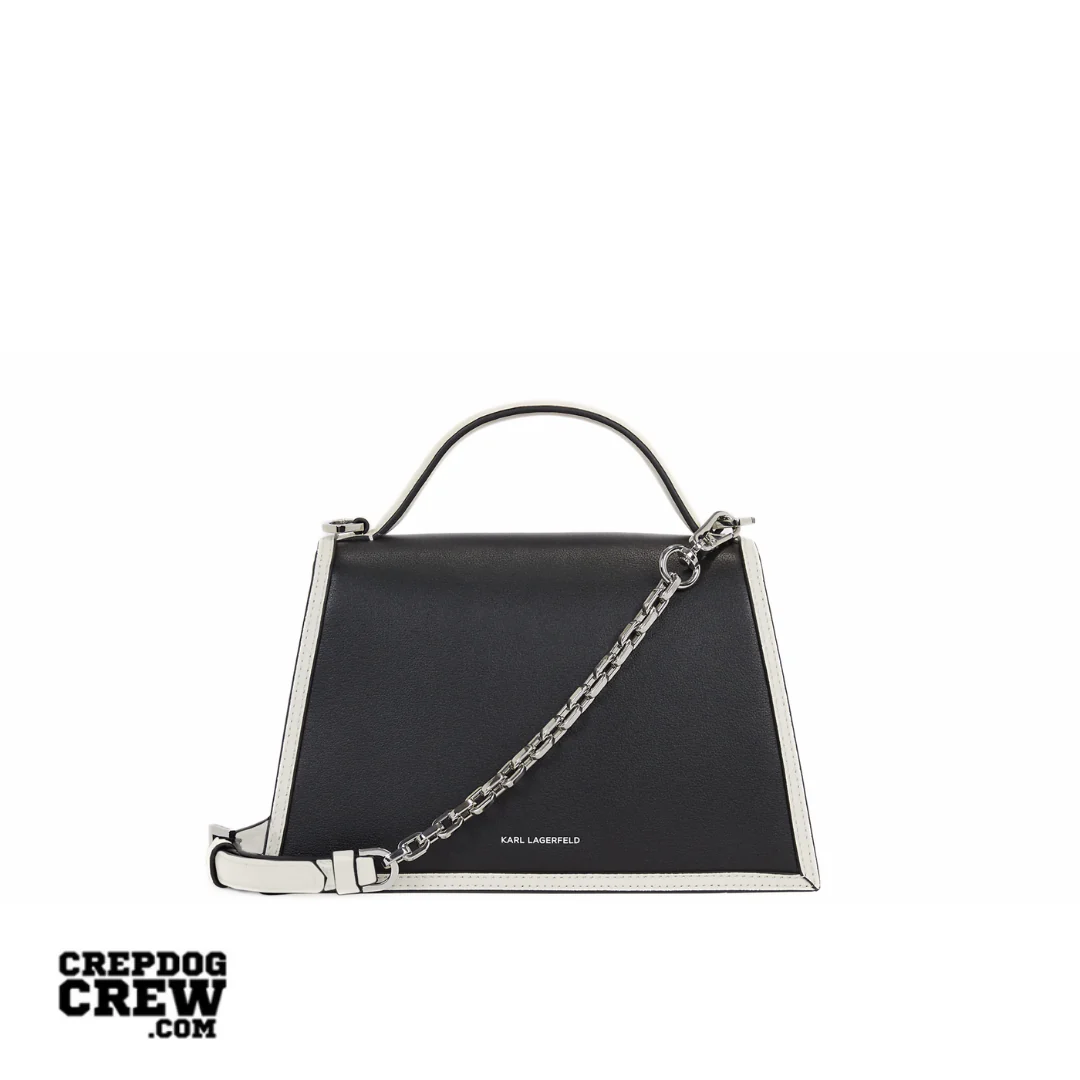 KARL LAGERFELD K/Signature small crossbody bag Black White - Image 2