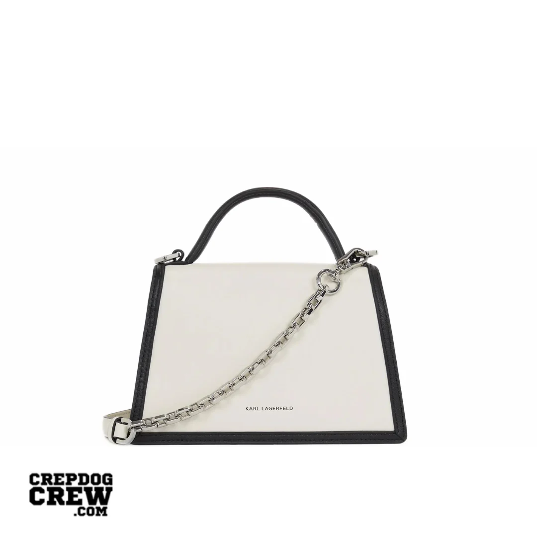 KARL LAGERFELD K/Signature small crossbody bag White Black - Image 2