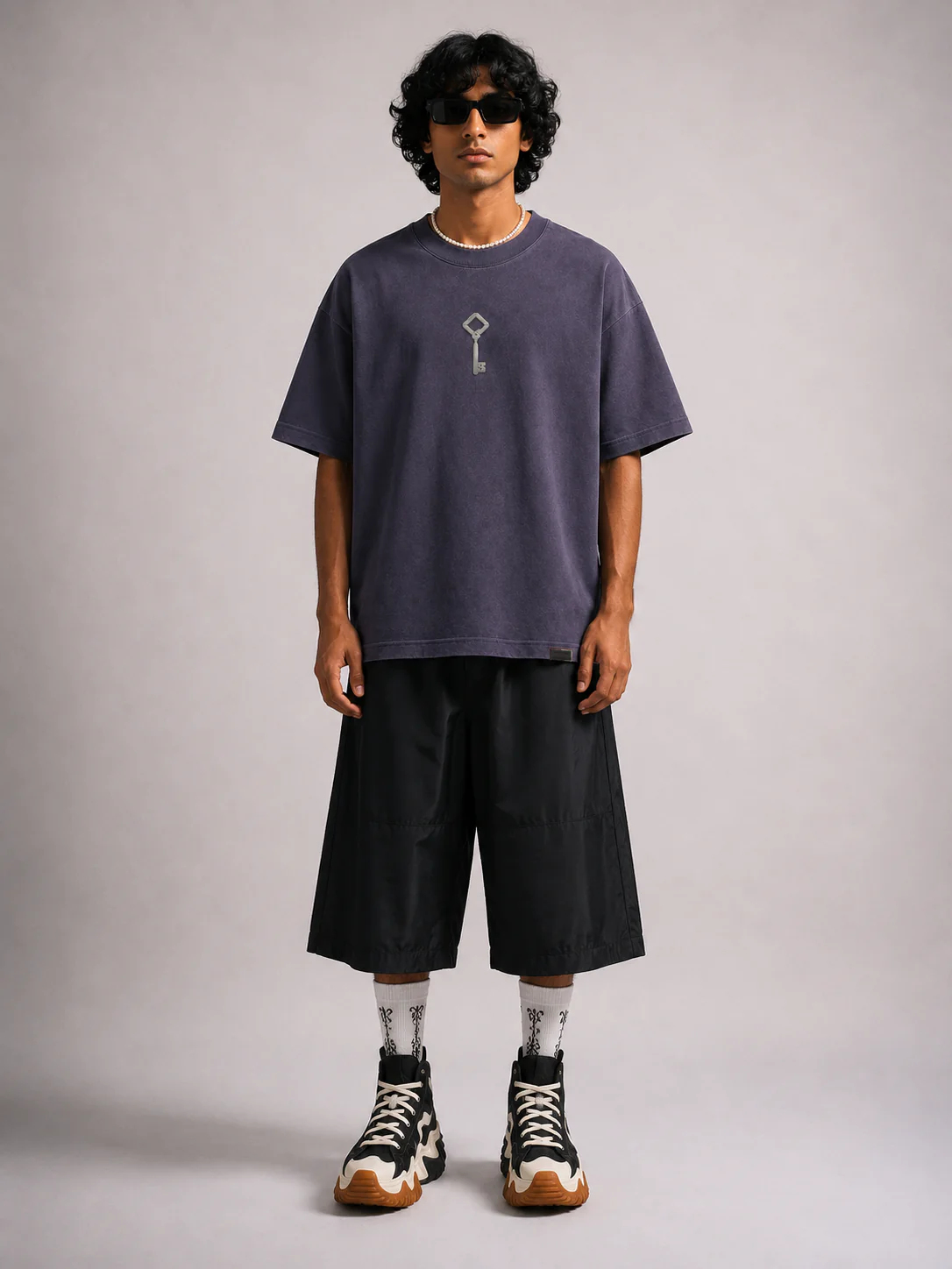 Key of Instincts - Oversized T-Shirt (Purple) - Image 3