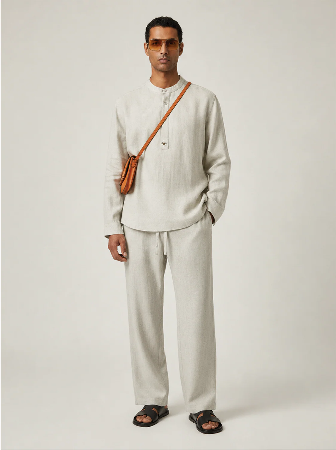 Khadi Linen Placket Shirt - Image 3
