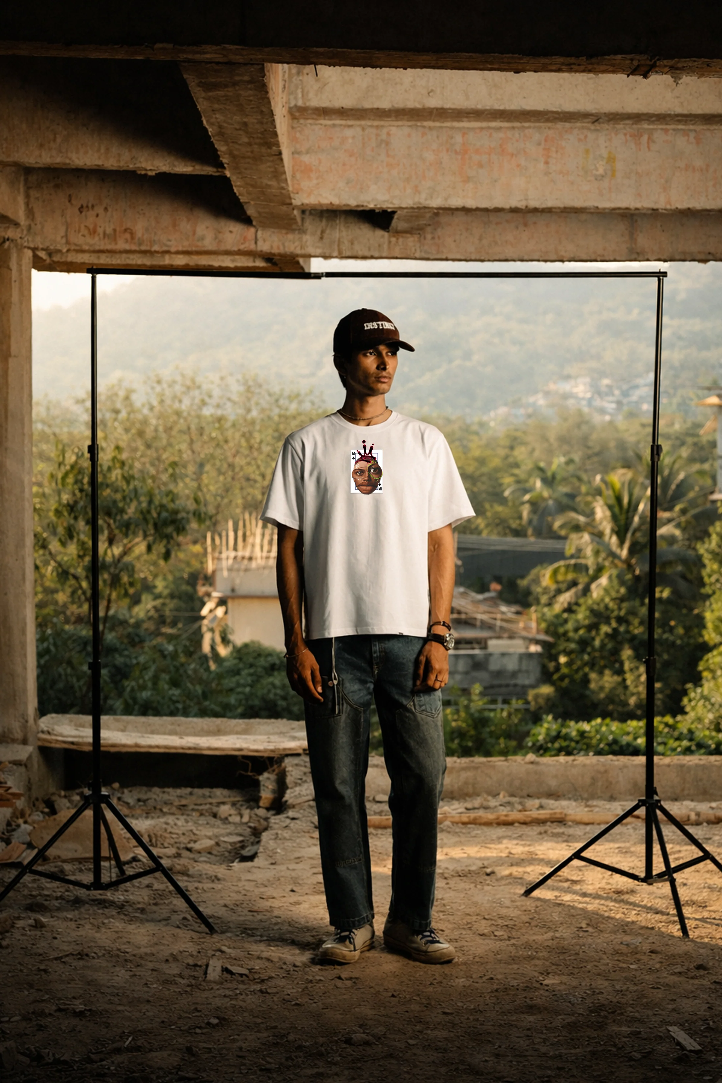 King of Instincts - Relaxed Fit Tshirt (White) - Image 2