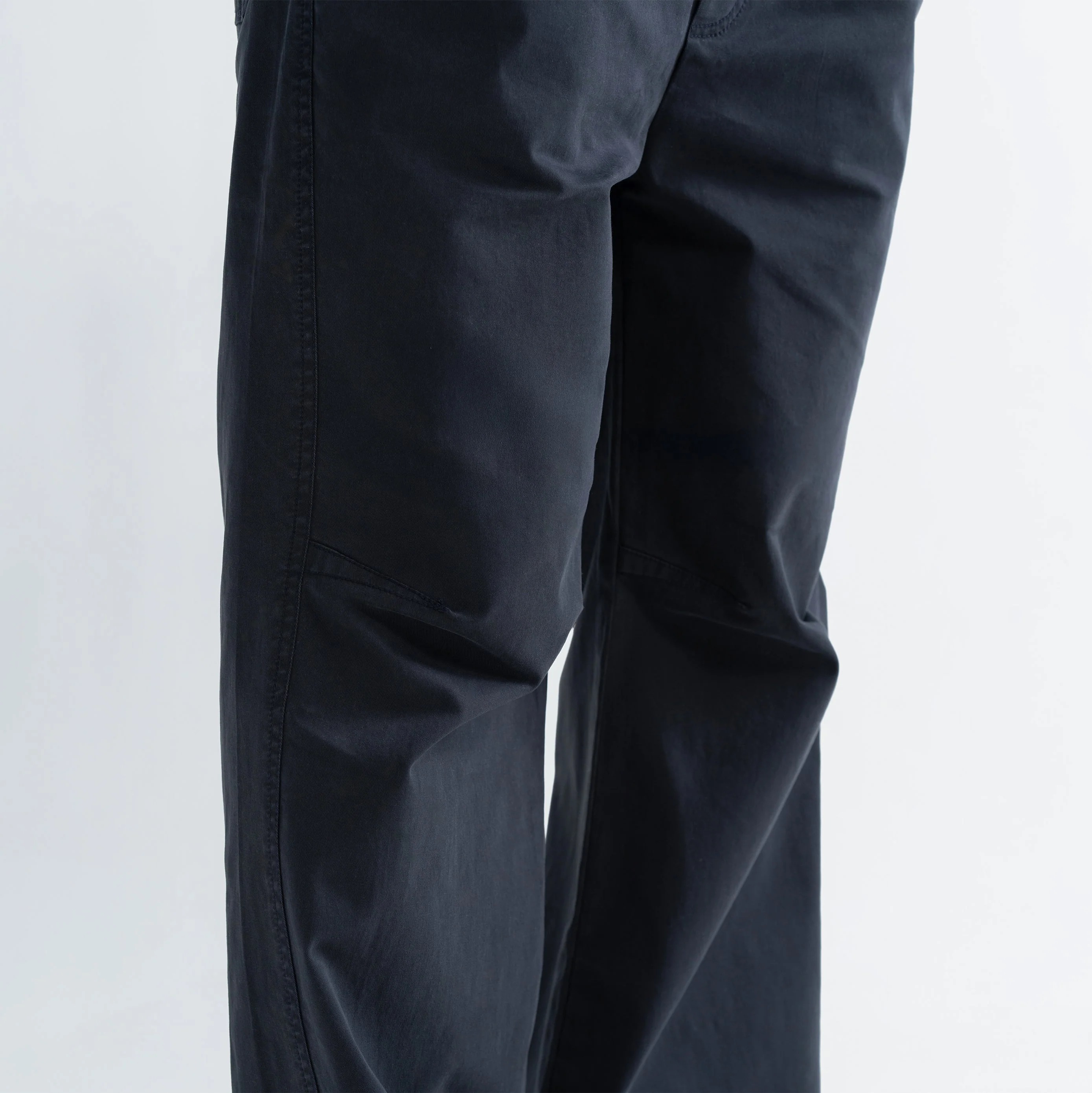 KNEE DART COTTON PANTS - NAVY - Image 5