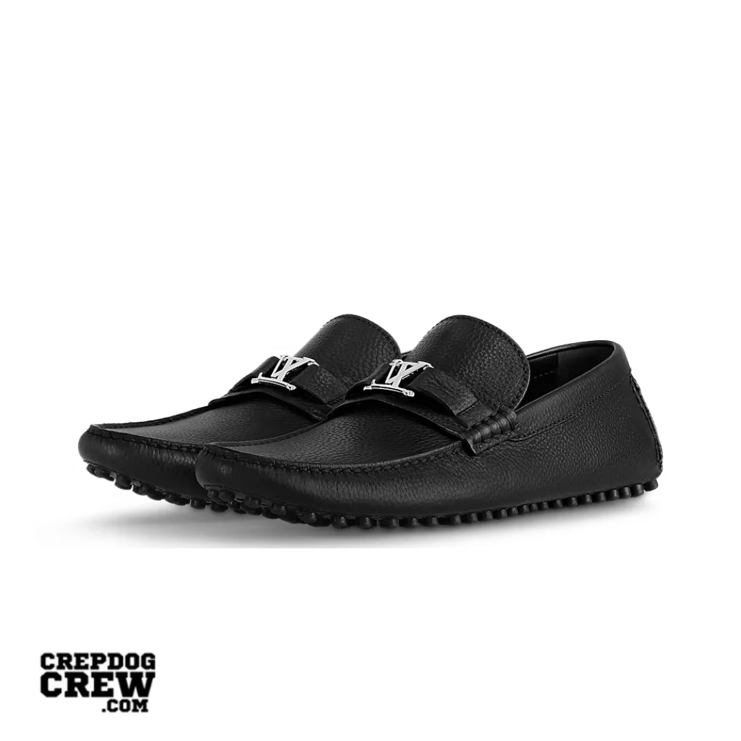 LOUIS VUITTON HOCKENHEIM LEATHER MOCCASINS BLACK - Image 2