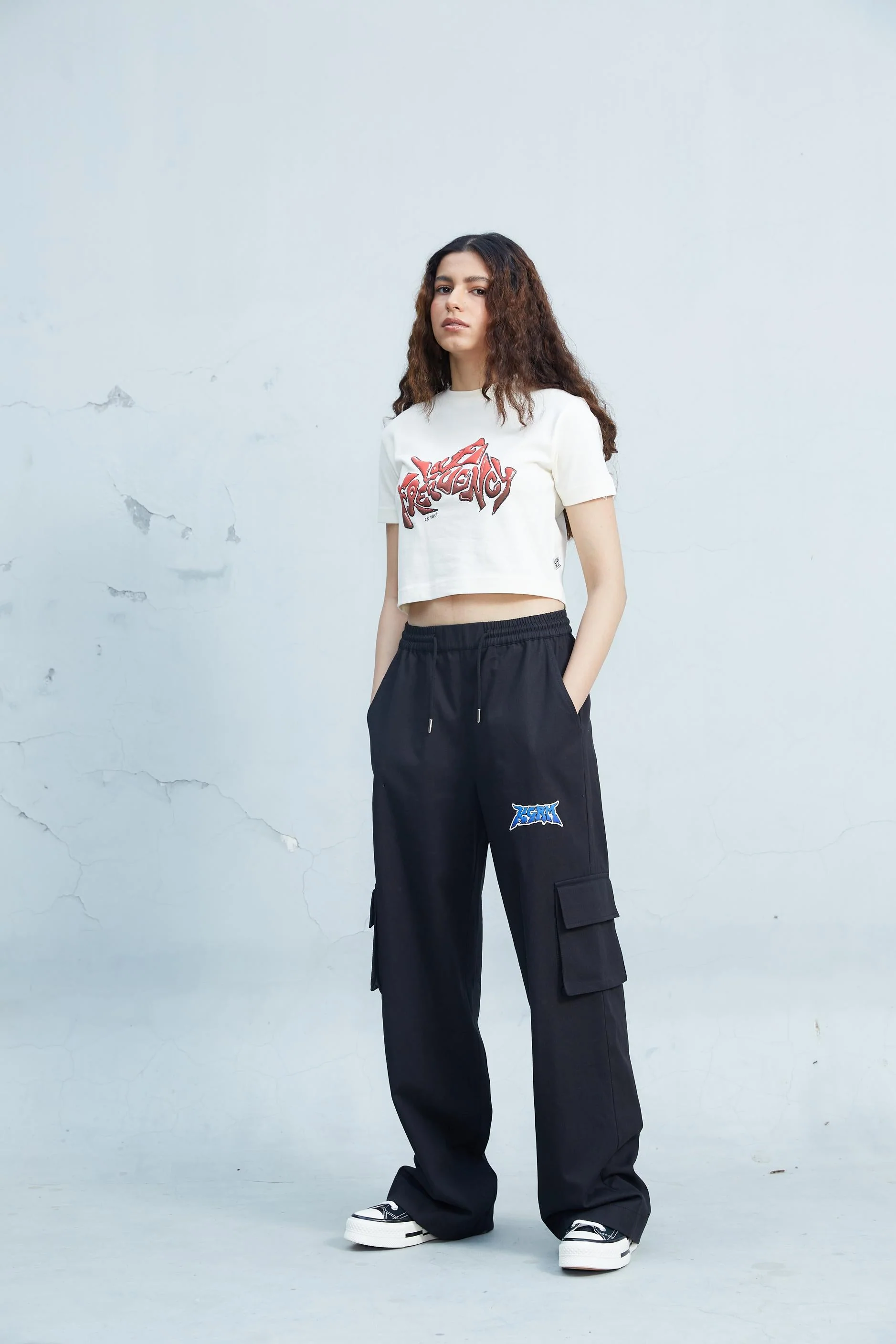 'LOVE FREQUENCY' CROPPED TEE - Image 5