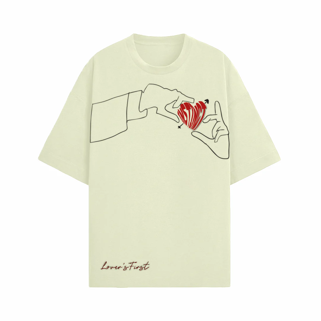 Lover's First - Oversized T-shirt (Sand)