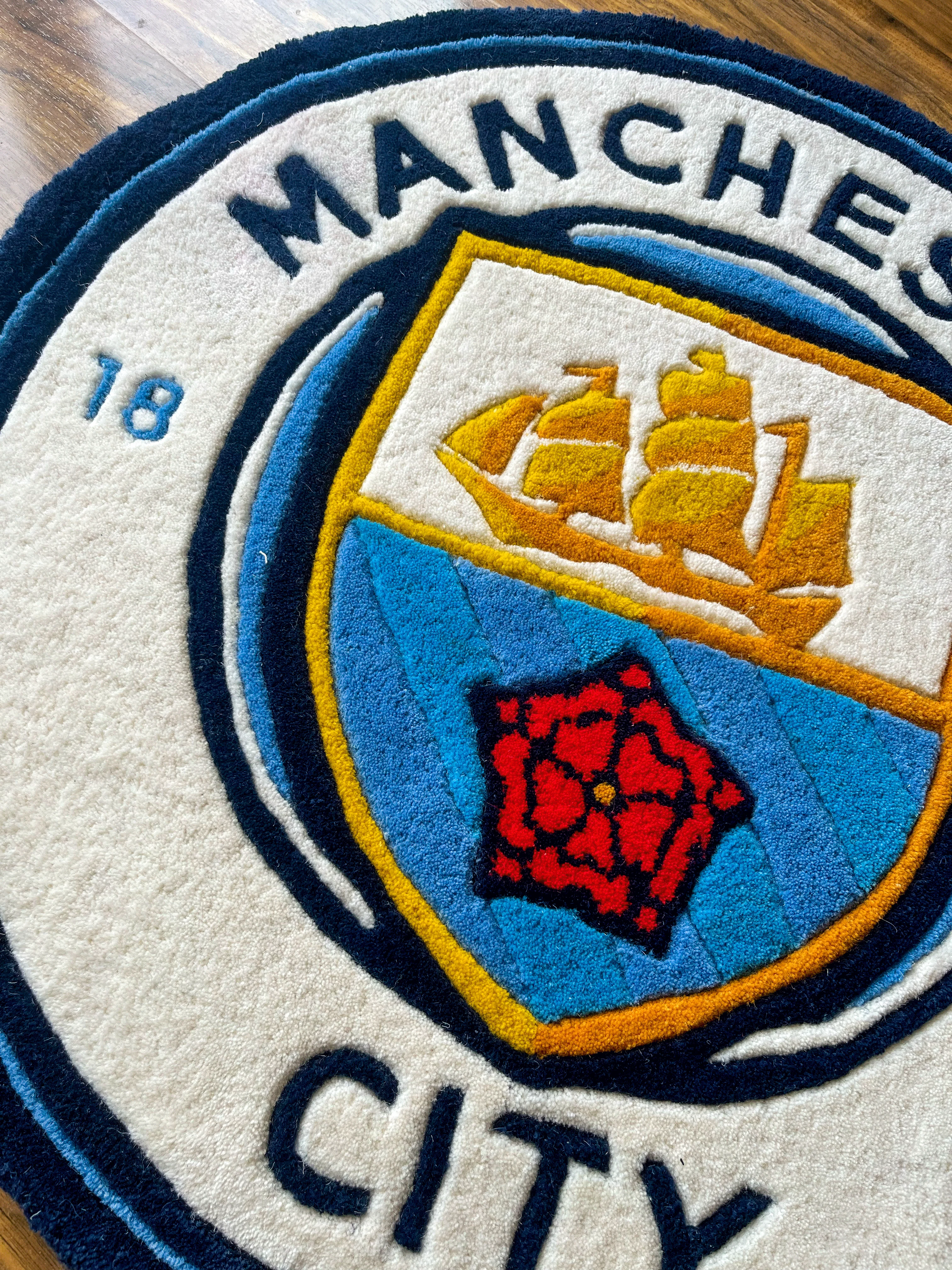 Man City fan Art Custom Rug - Image 2
