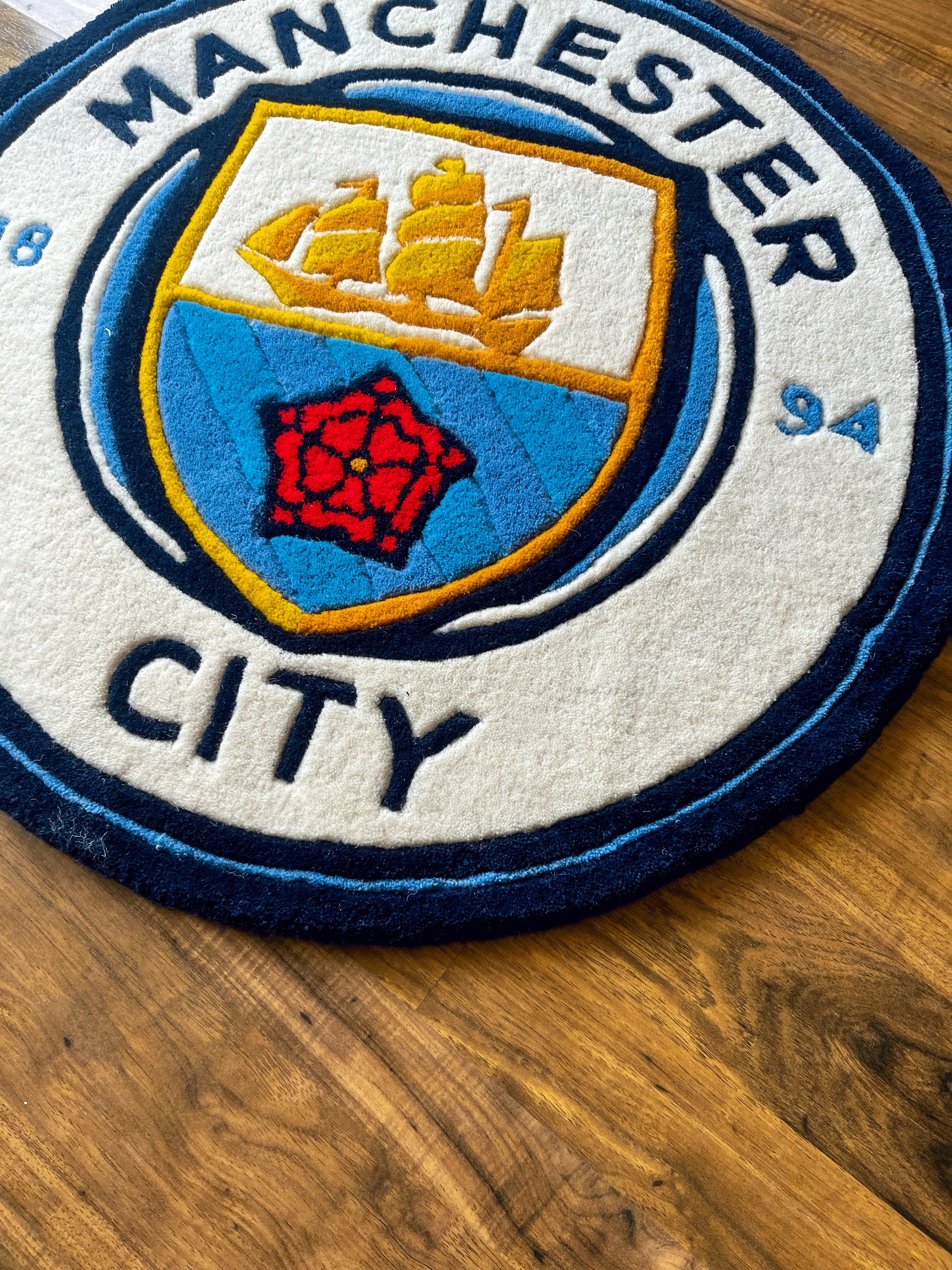 Man City fan Art Custom Rug - Image 5