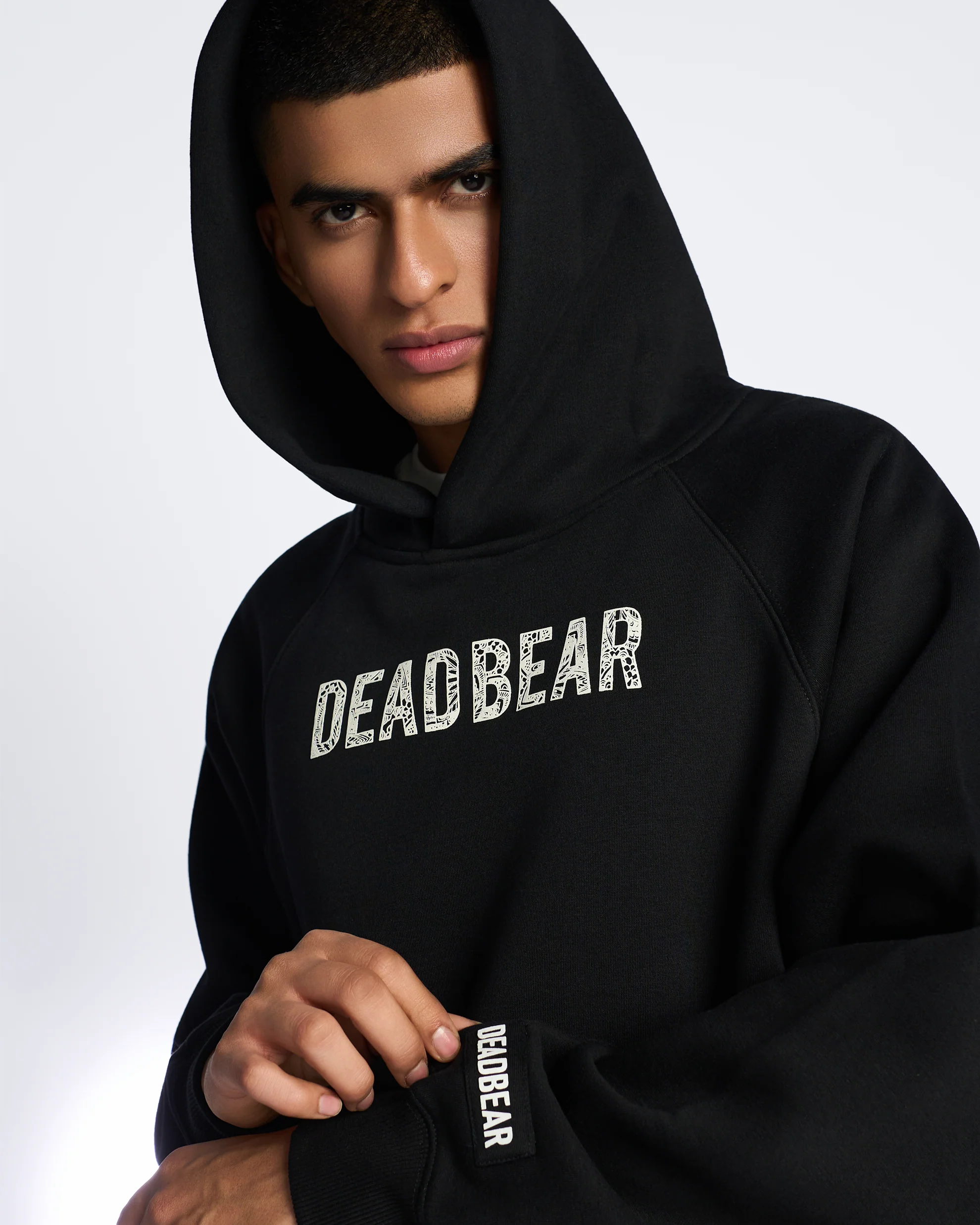 Mandala Hoodie Black - Image 9