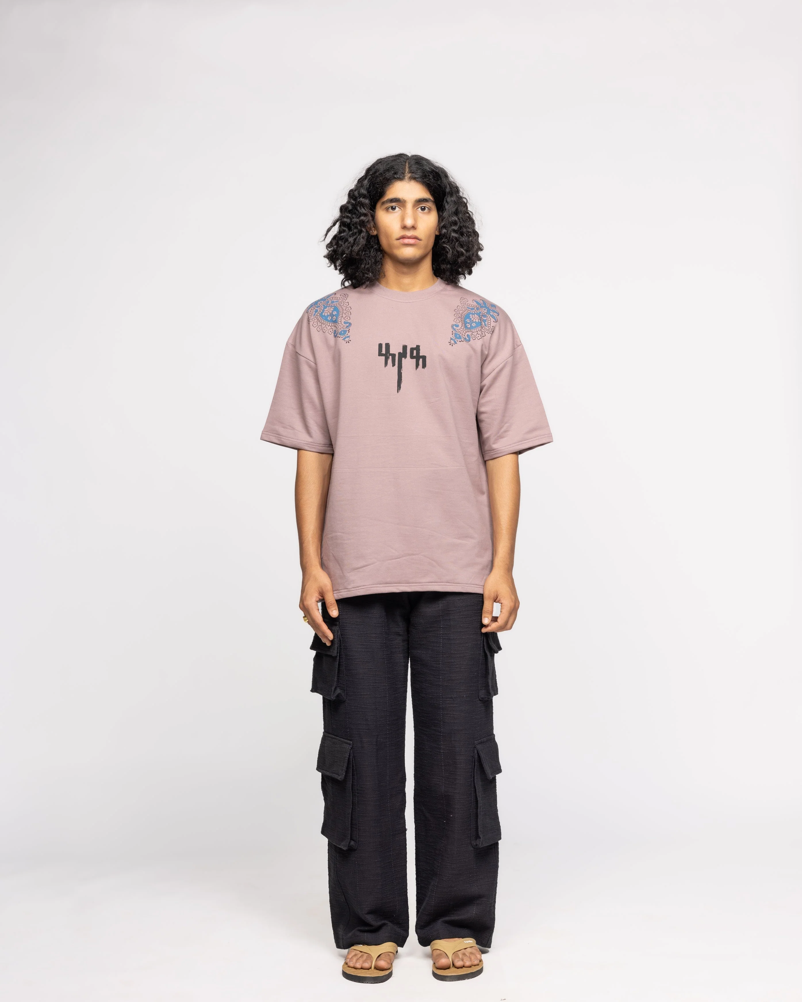 Mauve Block Printed - Tshirt - Image 10