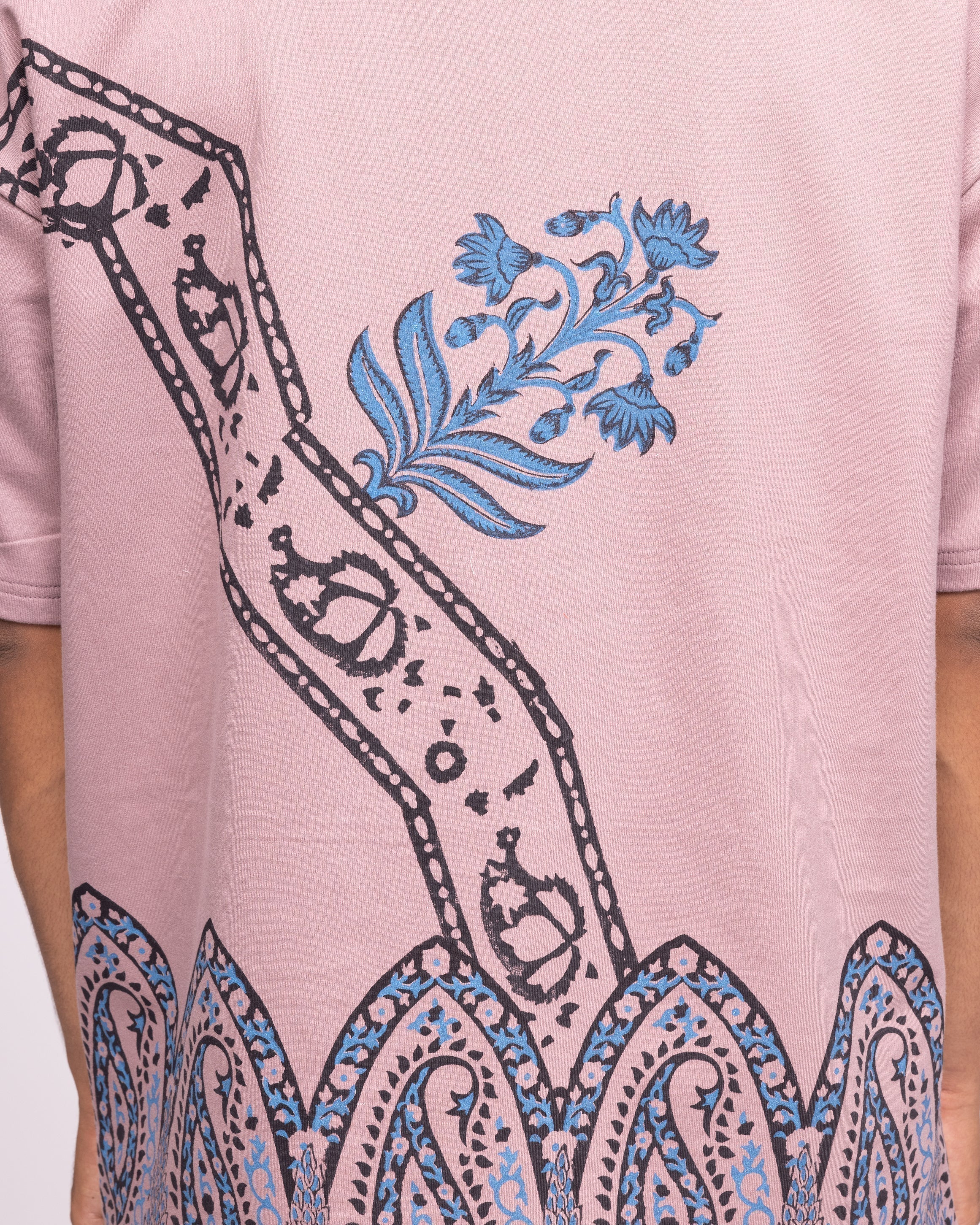 Mauve Block Printed - Tshirt - Image 5
