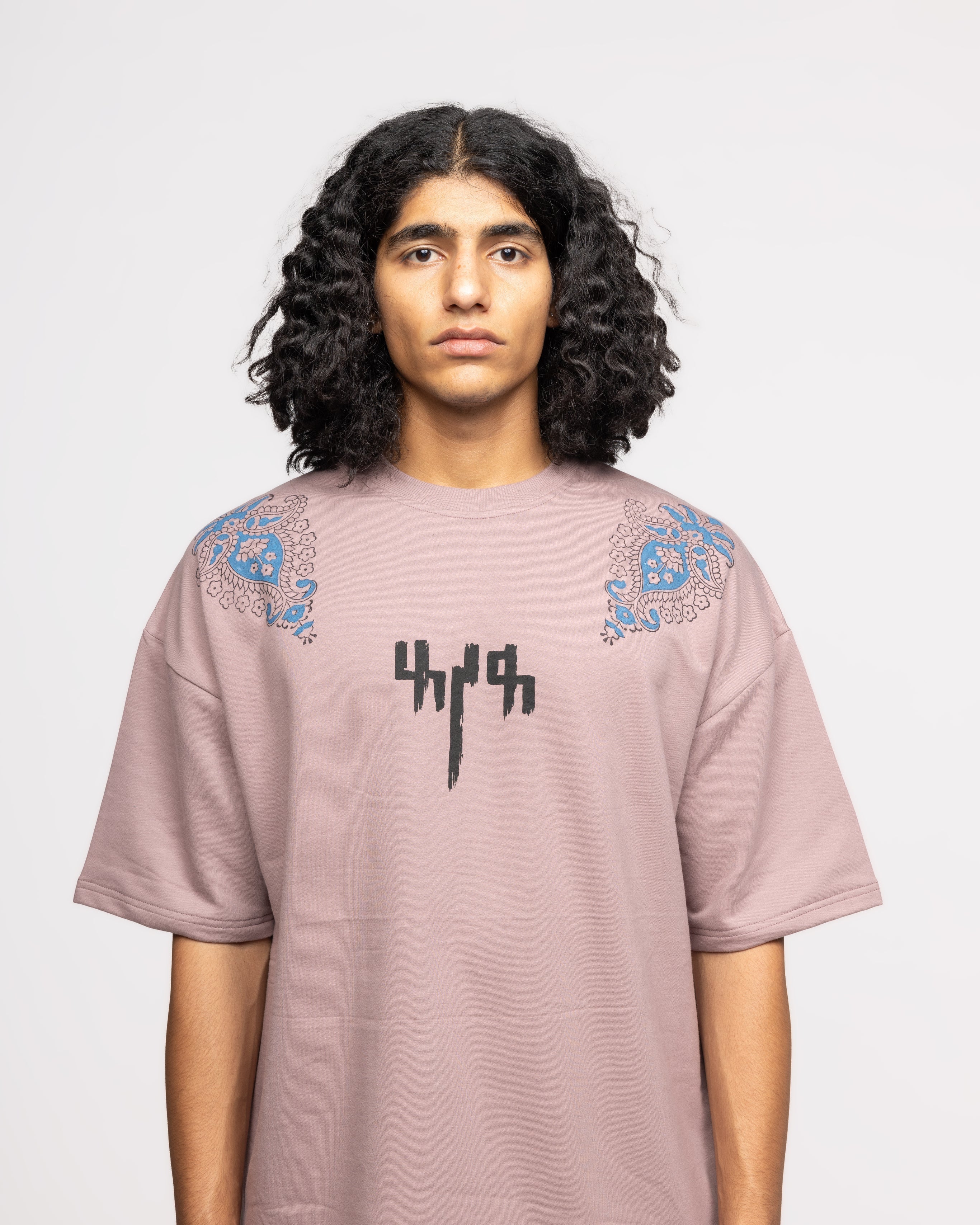 Mauve Block Printed - Tshirt - Image 6