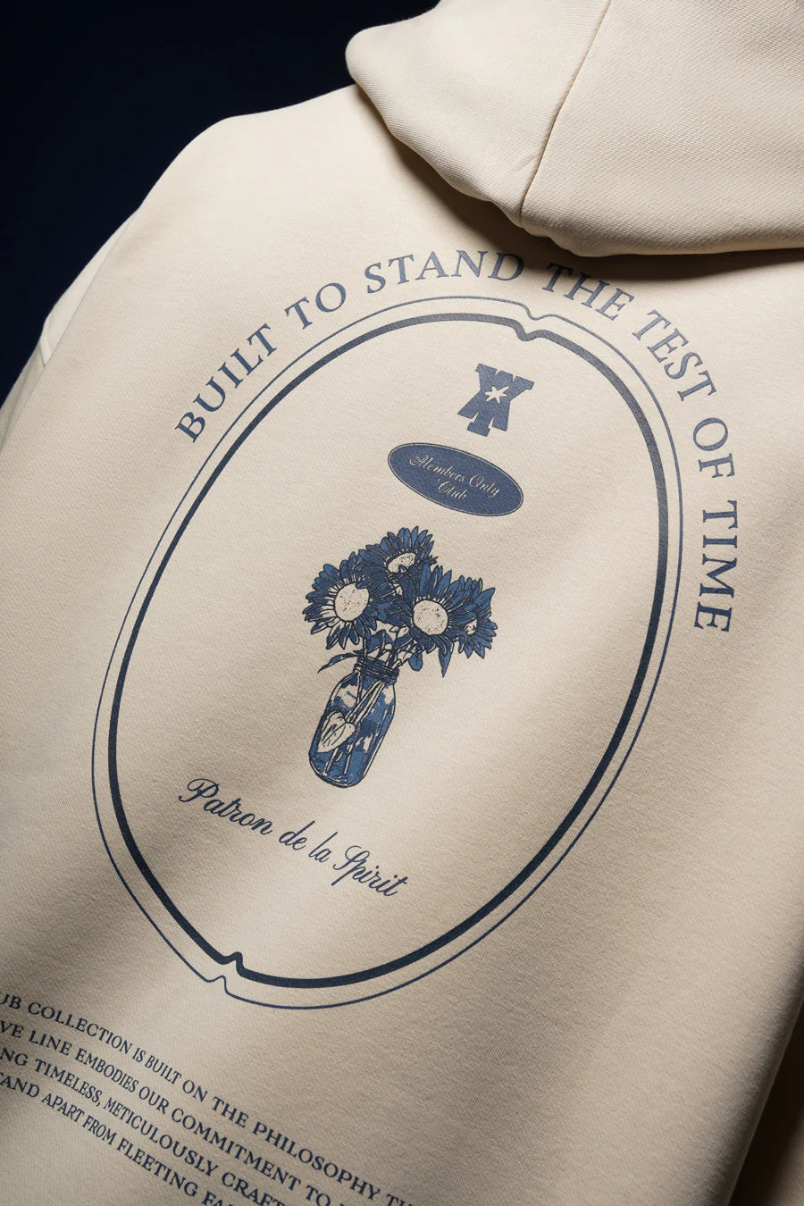 MEMBERS ONLY CLUB – HEIRLOOM TINTED BEIGE HOODIE - Image 9
