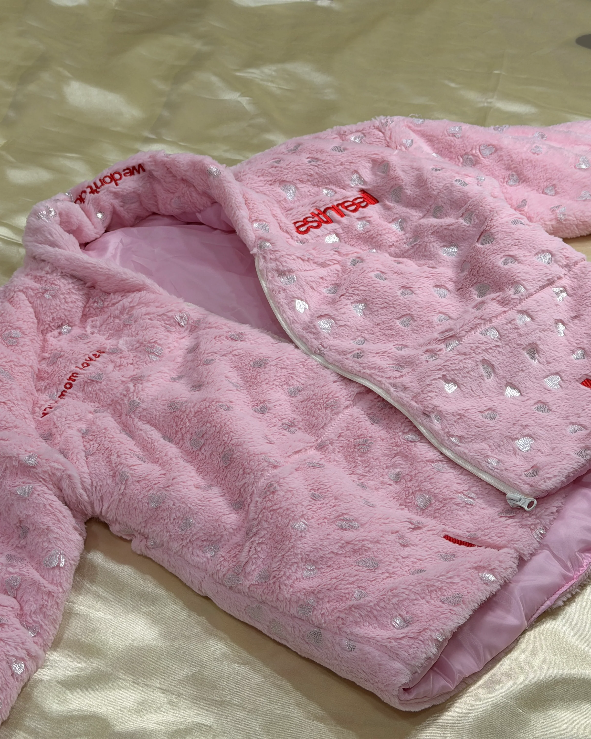 Mom's Love Puff Jacket | Baby Pink - Image 6