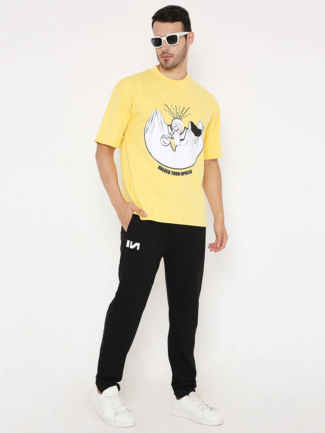 Mountain Oversized T-shirt -(Yellow) - Image 6