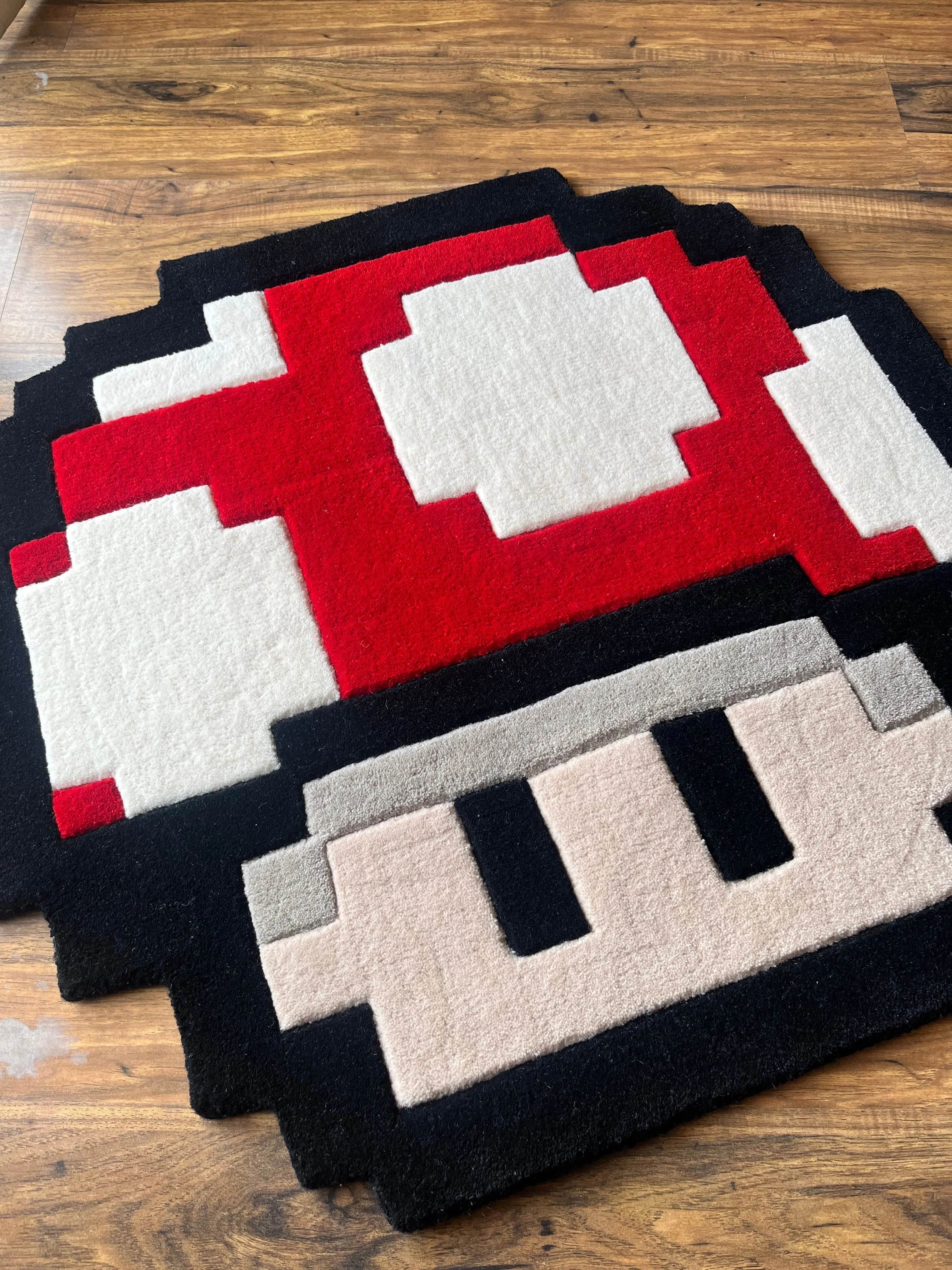 Mushroom Retro Gaming Custom Rug - Image 2