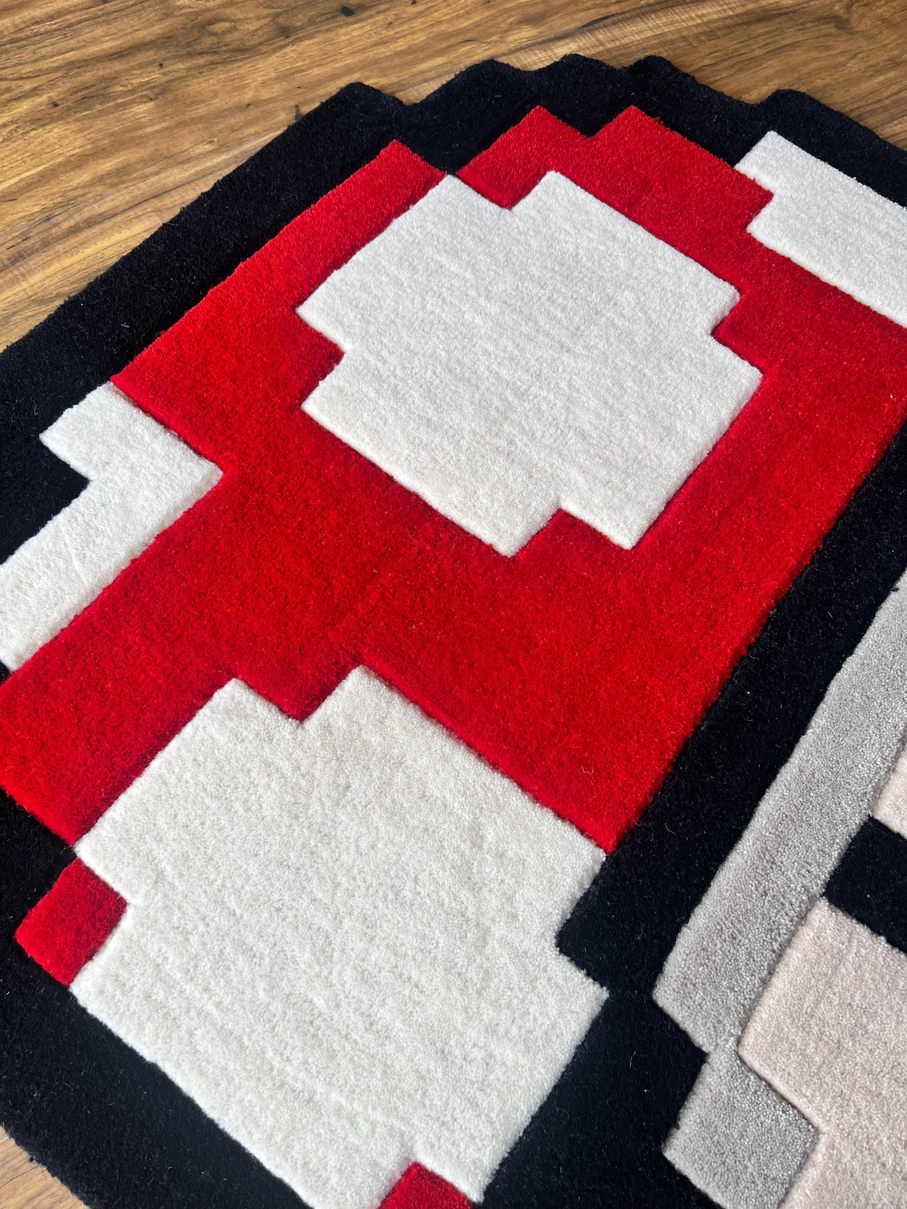 Mushroom Retro Gaming Custom Rug - Image 4